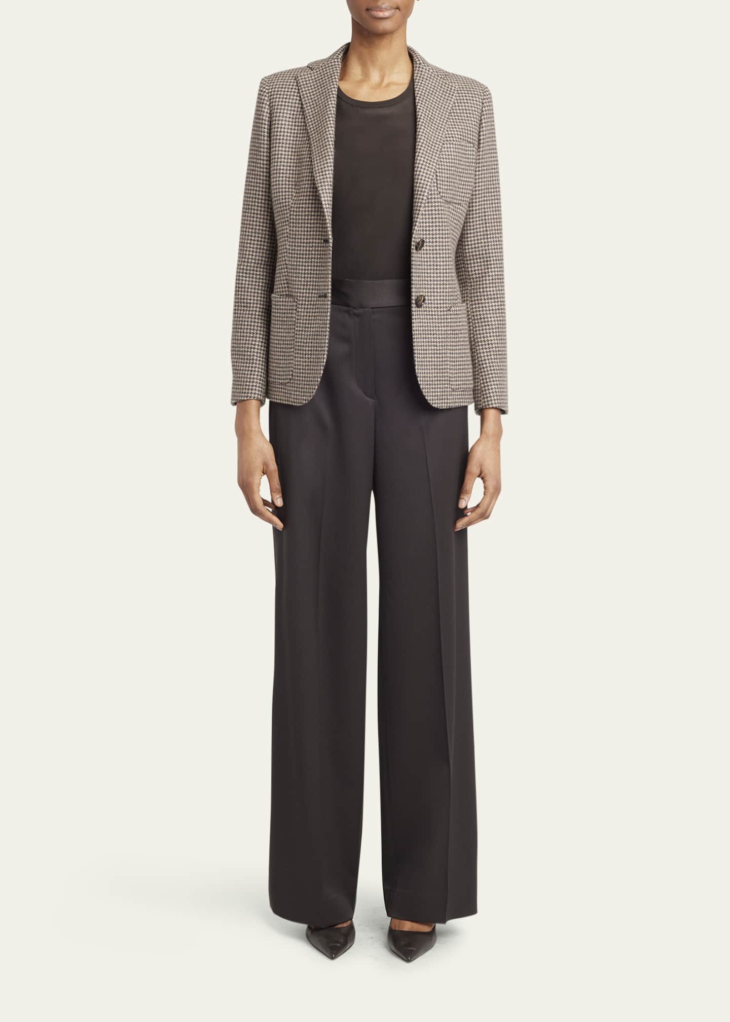 Kiton Houndstooth Cashmere Blazer Image 2 of 5