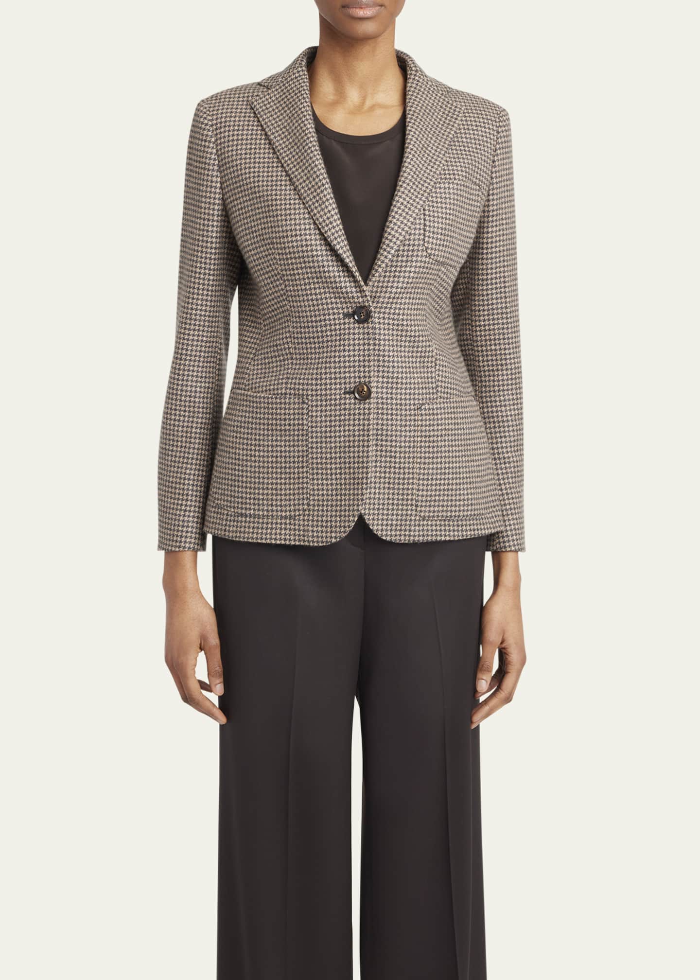 Kiton Houndstooth Cashmere Blazer Image 4 of 5