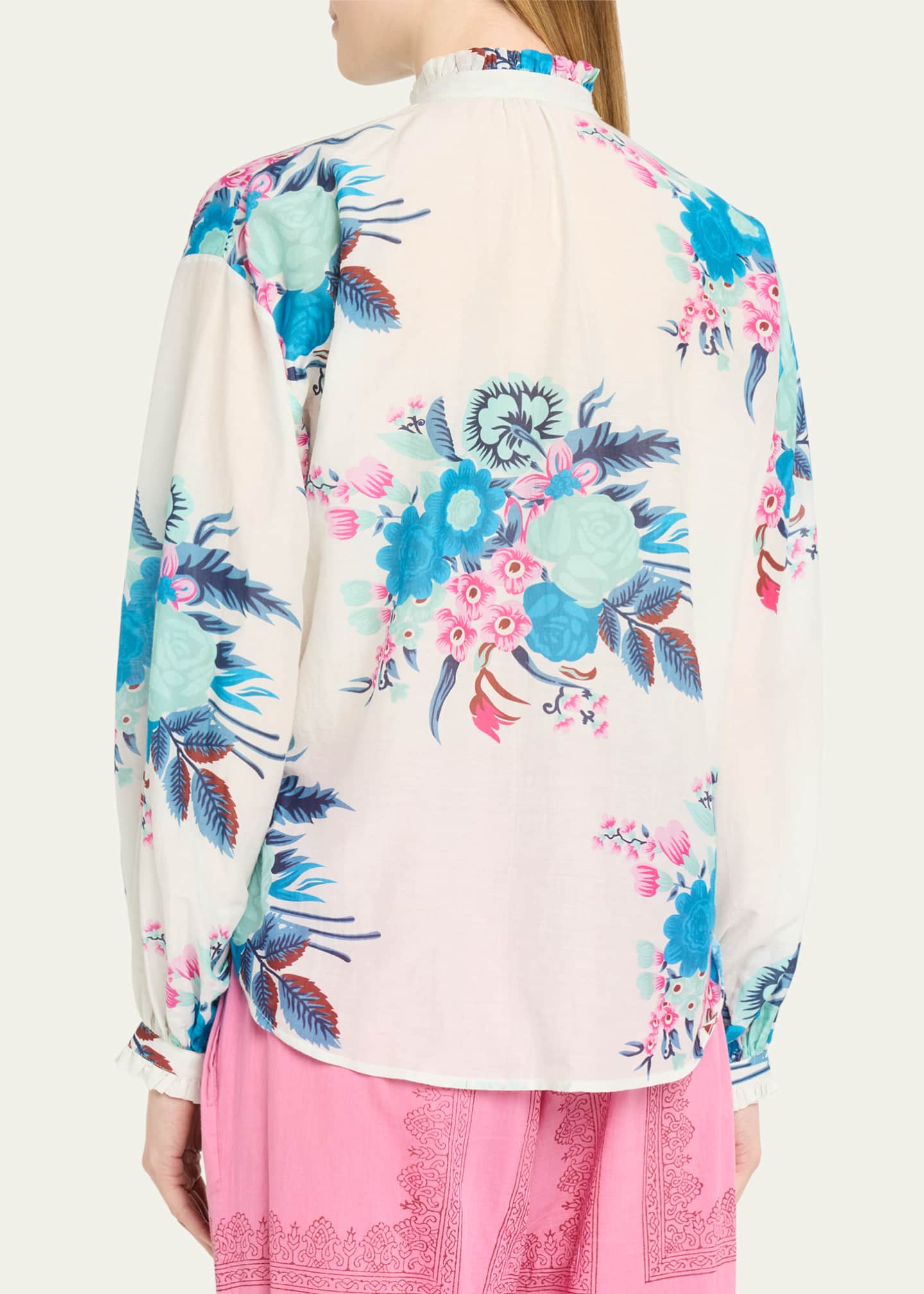 Alix of Bohemia Poet Berry Jackfruit Blouse Image 3 of 5