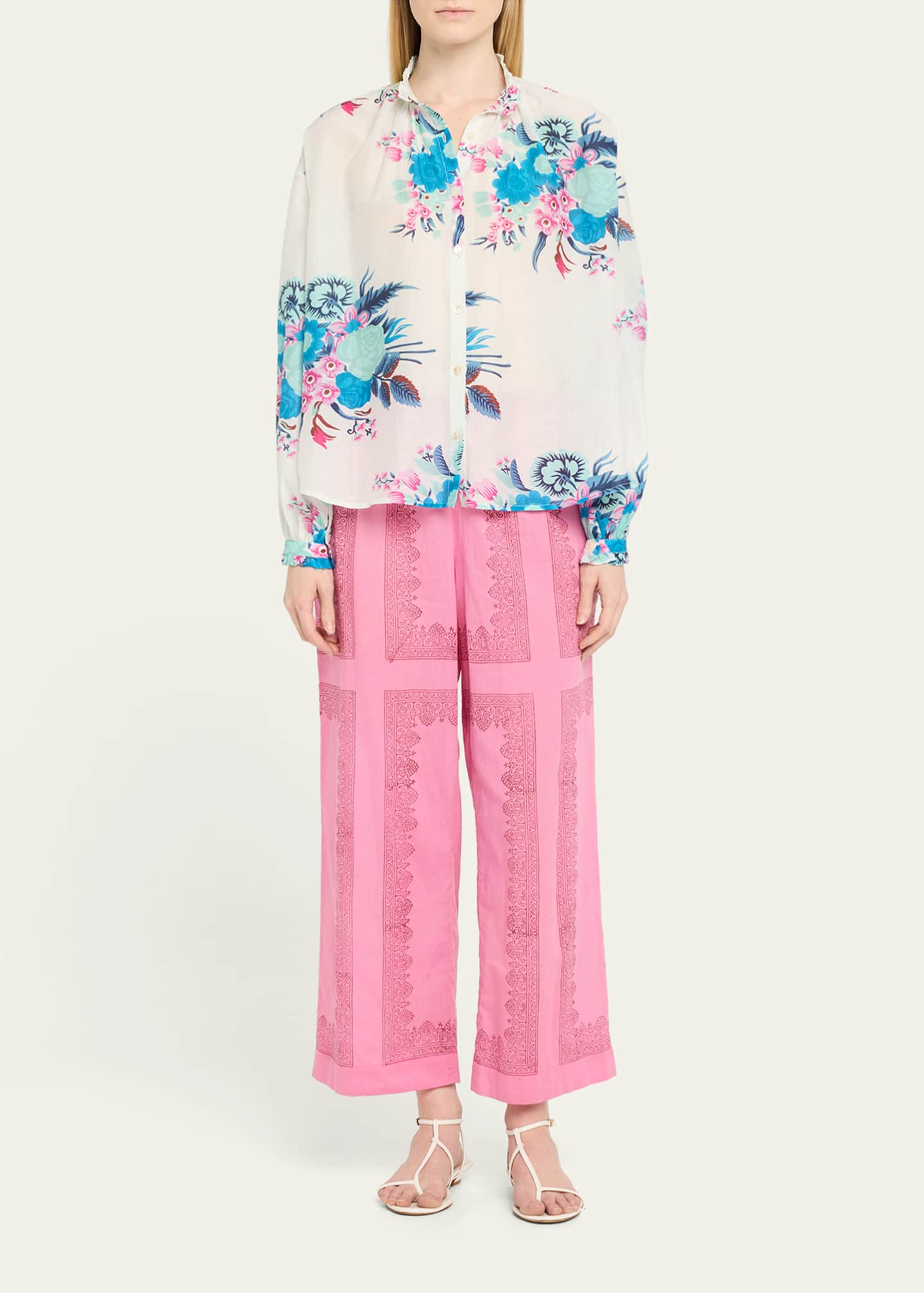 Alix of Bohemia Otto Fuchsia Tile Pants Image 2 of 5