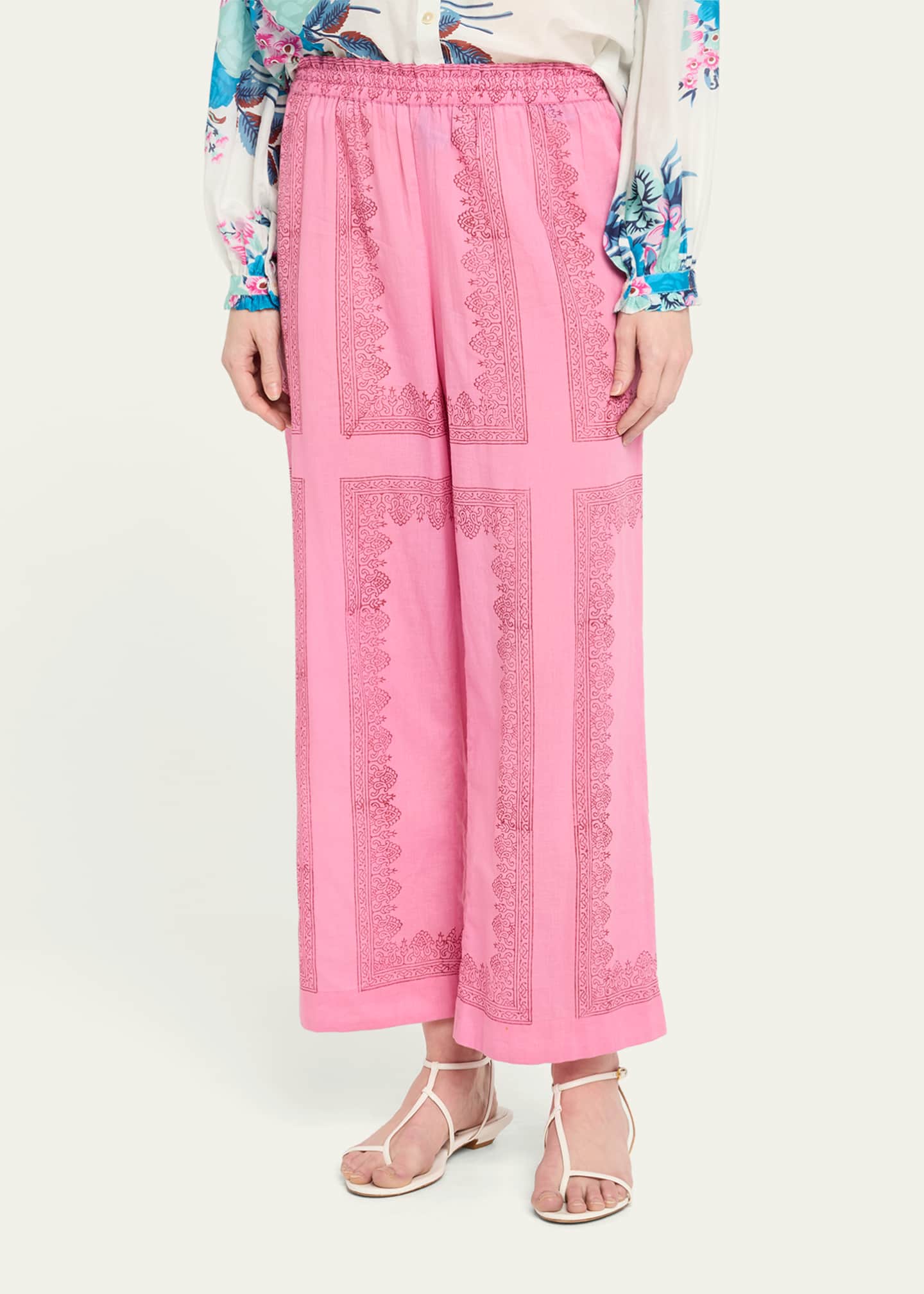 Alix of Bohemia Otto Fuchsia Tile Pants Image 4 of 5