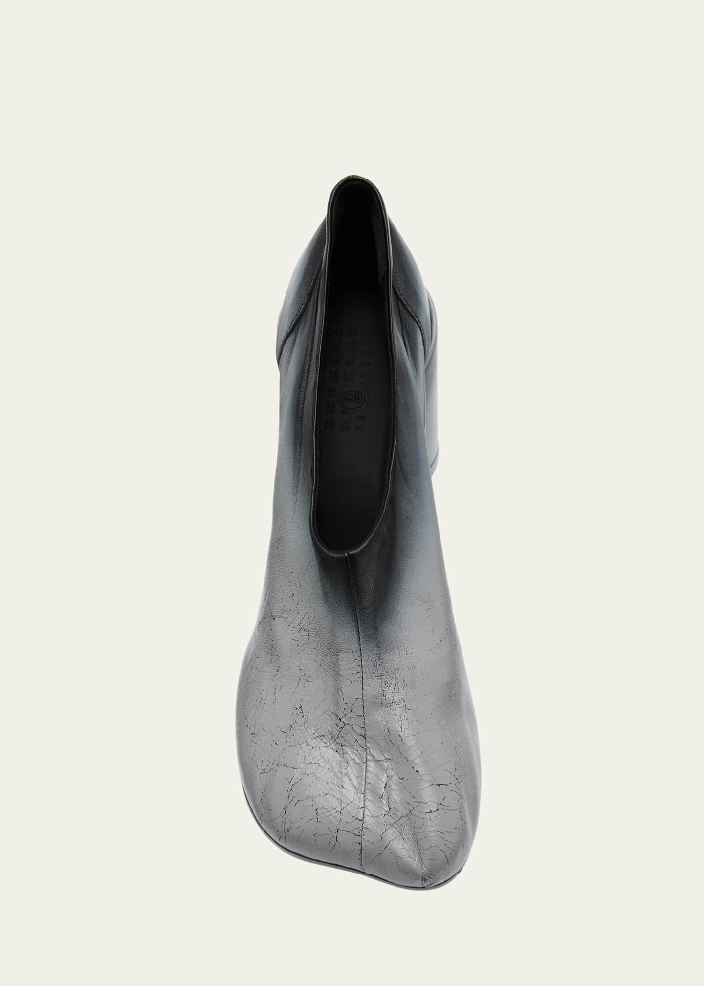 MM6 Maison Margiela メタリックファーシュー MM6 Maison Margiela Ombre Leather Anatomic Block-Heel Pumps