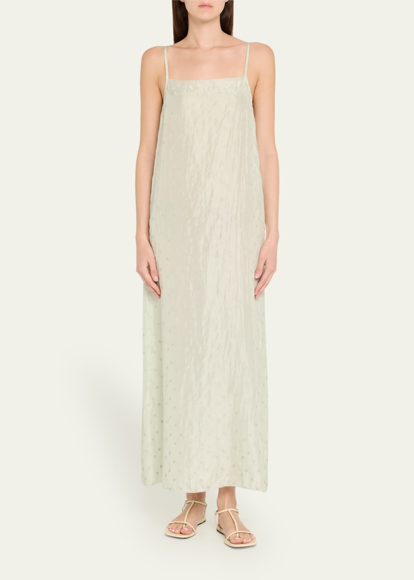 6397 Embroidered Silk Slip Dress Image 2 of 5
