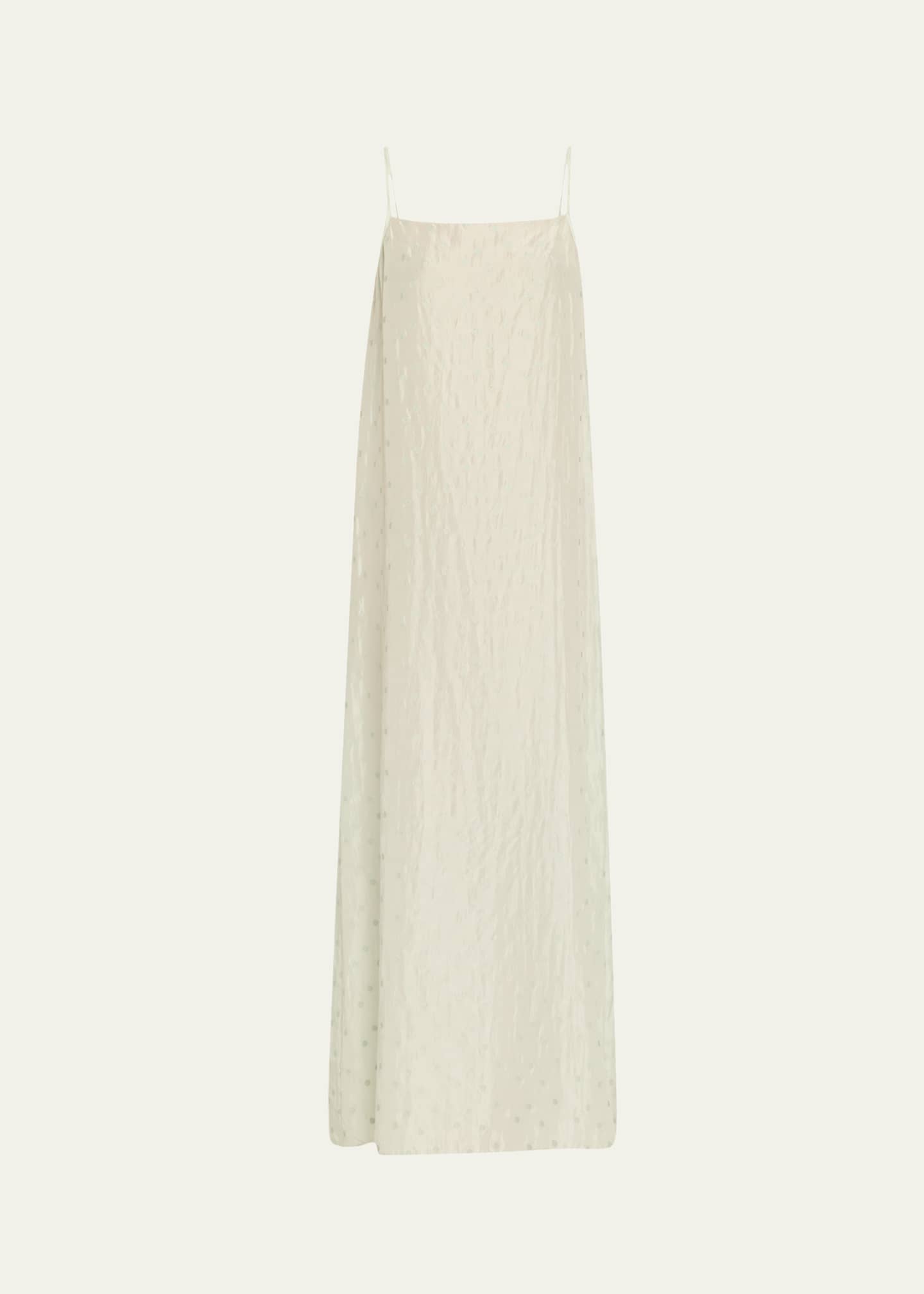 6397 Embroidered Silk Slip Dress Image 1 of 5