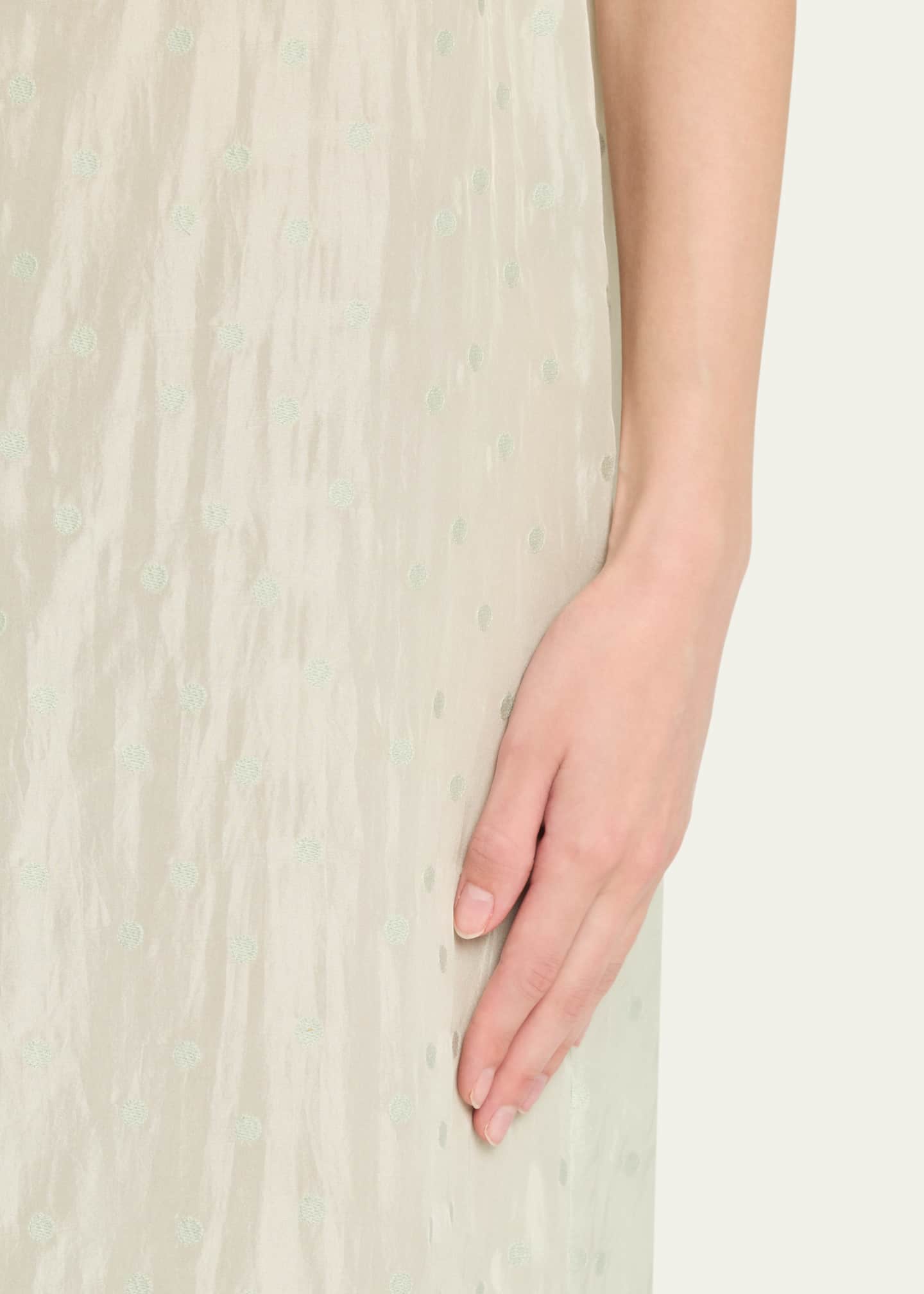 6397 Embroidered Silk Slip Dress Image 5 of 5