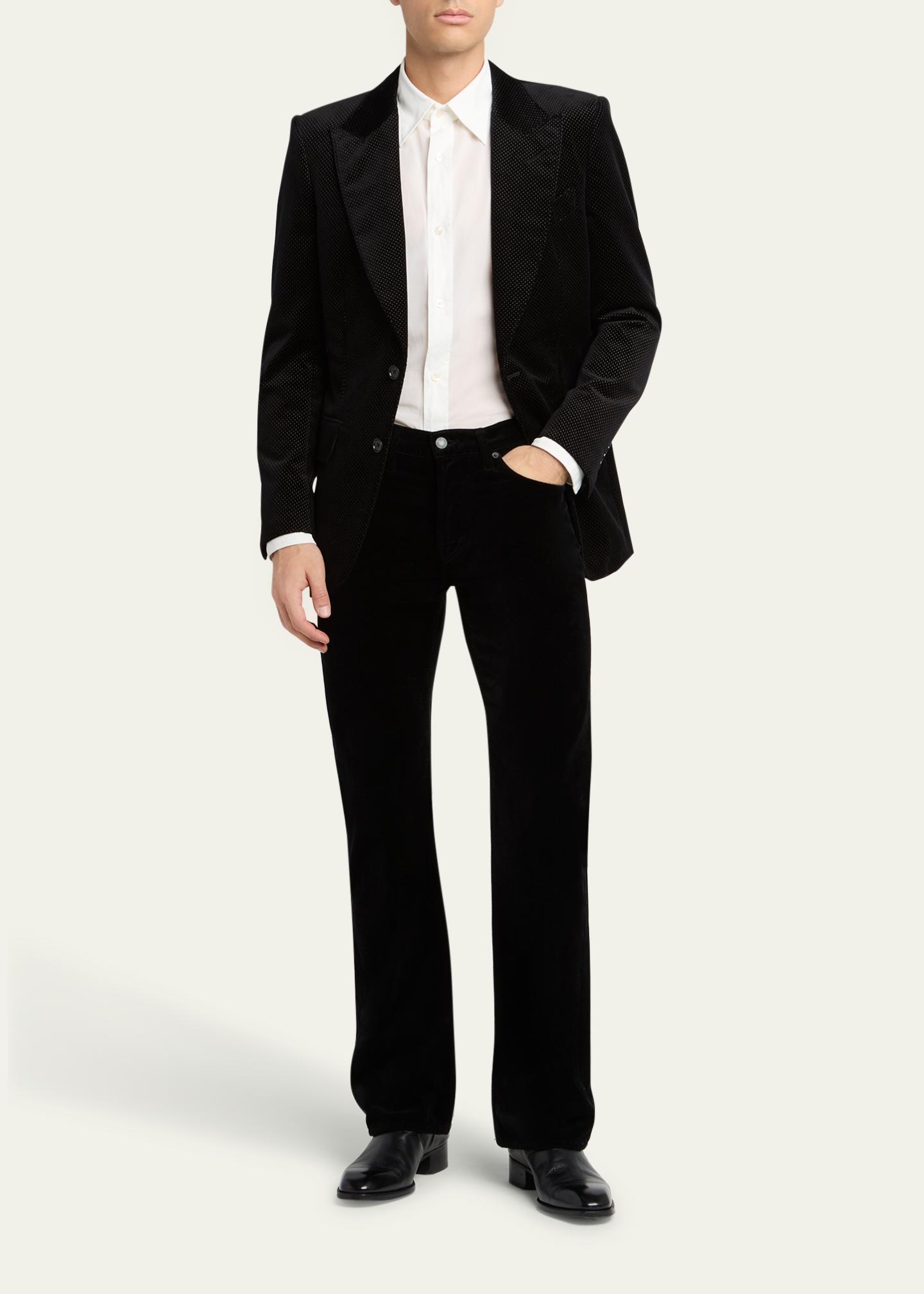 Veste Blazer Tom Ford Dyllan Noir Rayures En Relief Taille 52 L - Neuf Sans étiquettes
