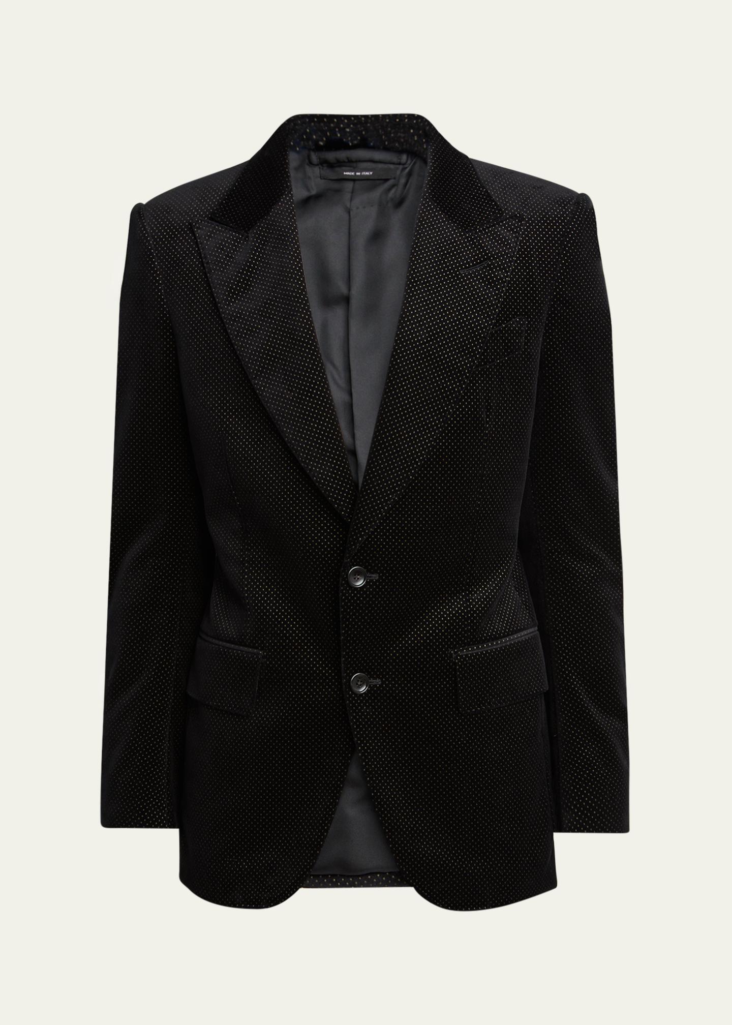 louren velvet jacquard check blouson | ヤマダウェブコム