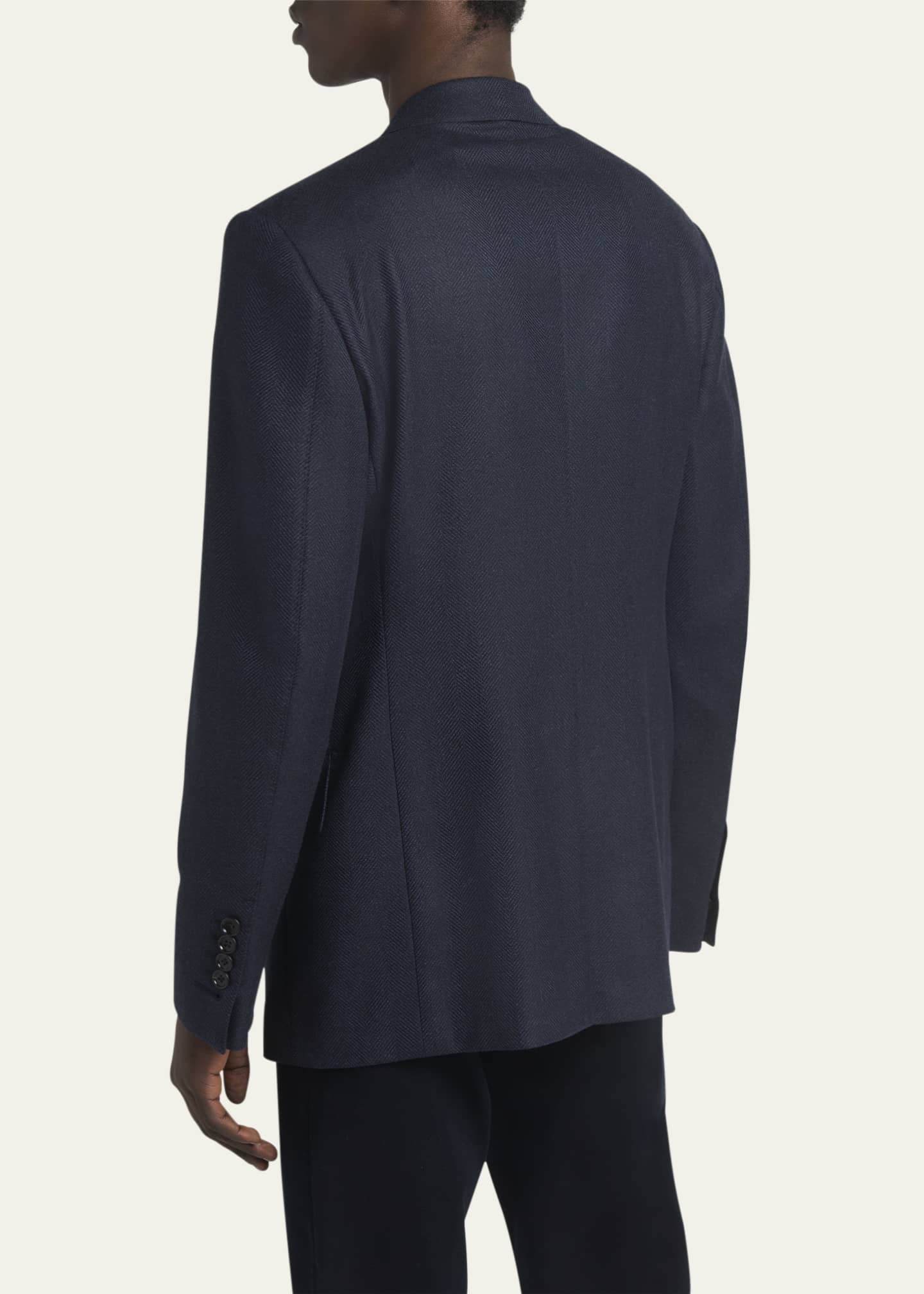 TOM FORD Men's Shelton Wool Herringbone Sport Coat Image 3 of 5