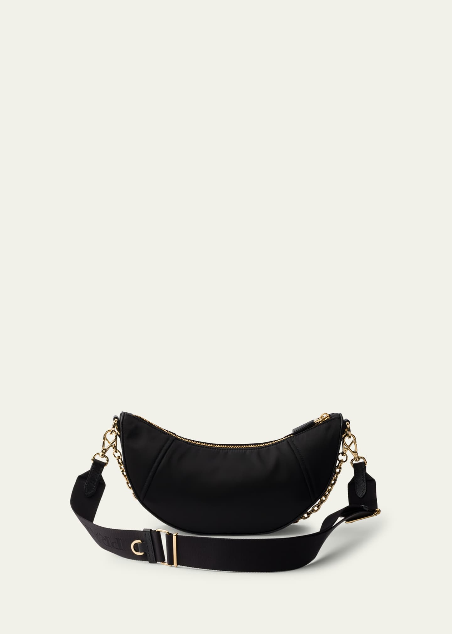 Prada Demi-Lune Re-Nylon Shoulder Bag Image 3 of 5