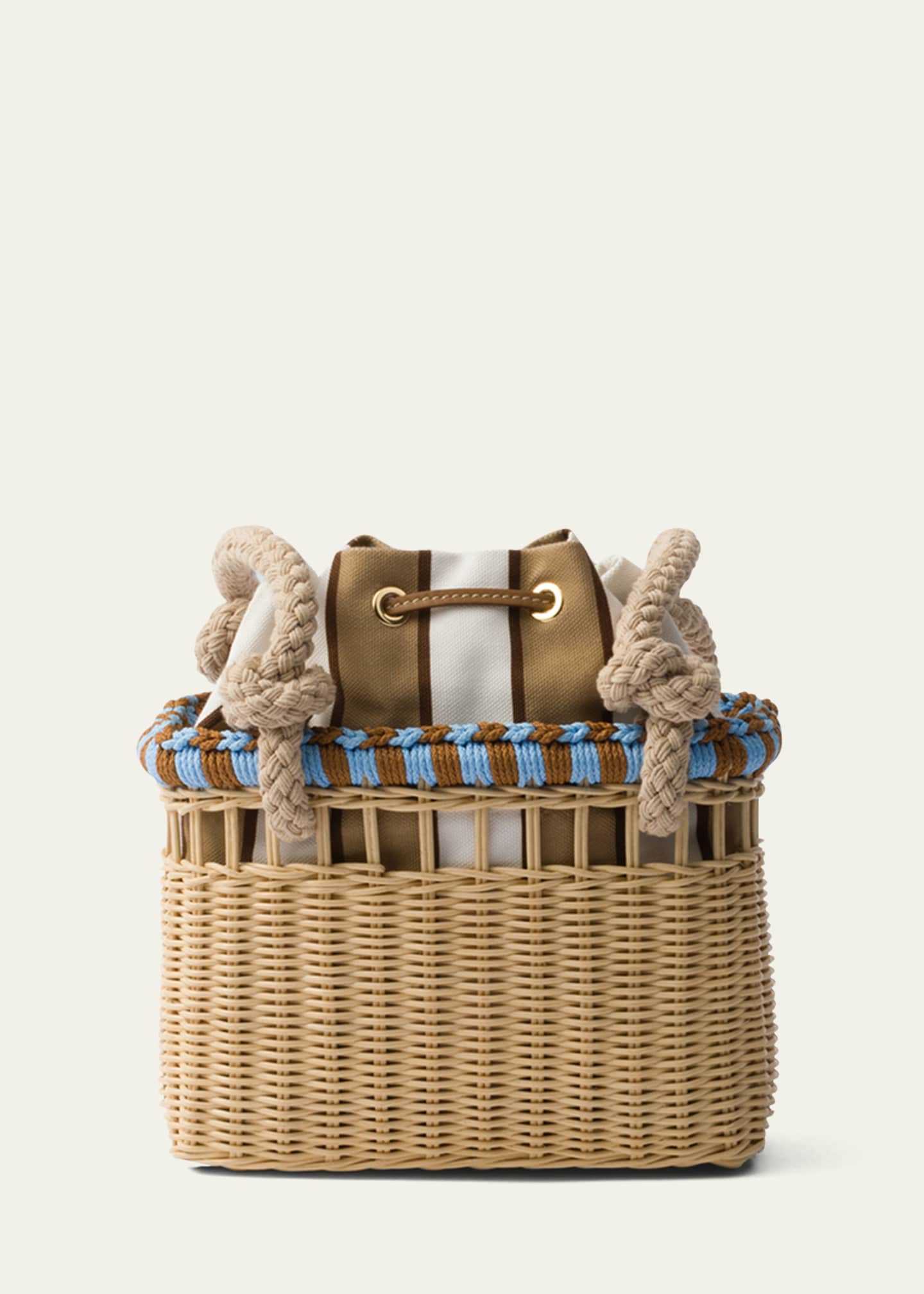 Basket Drawstring Shoulder Bag