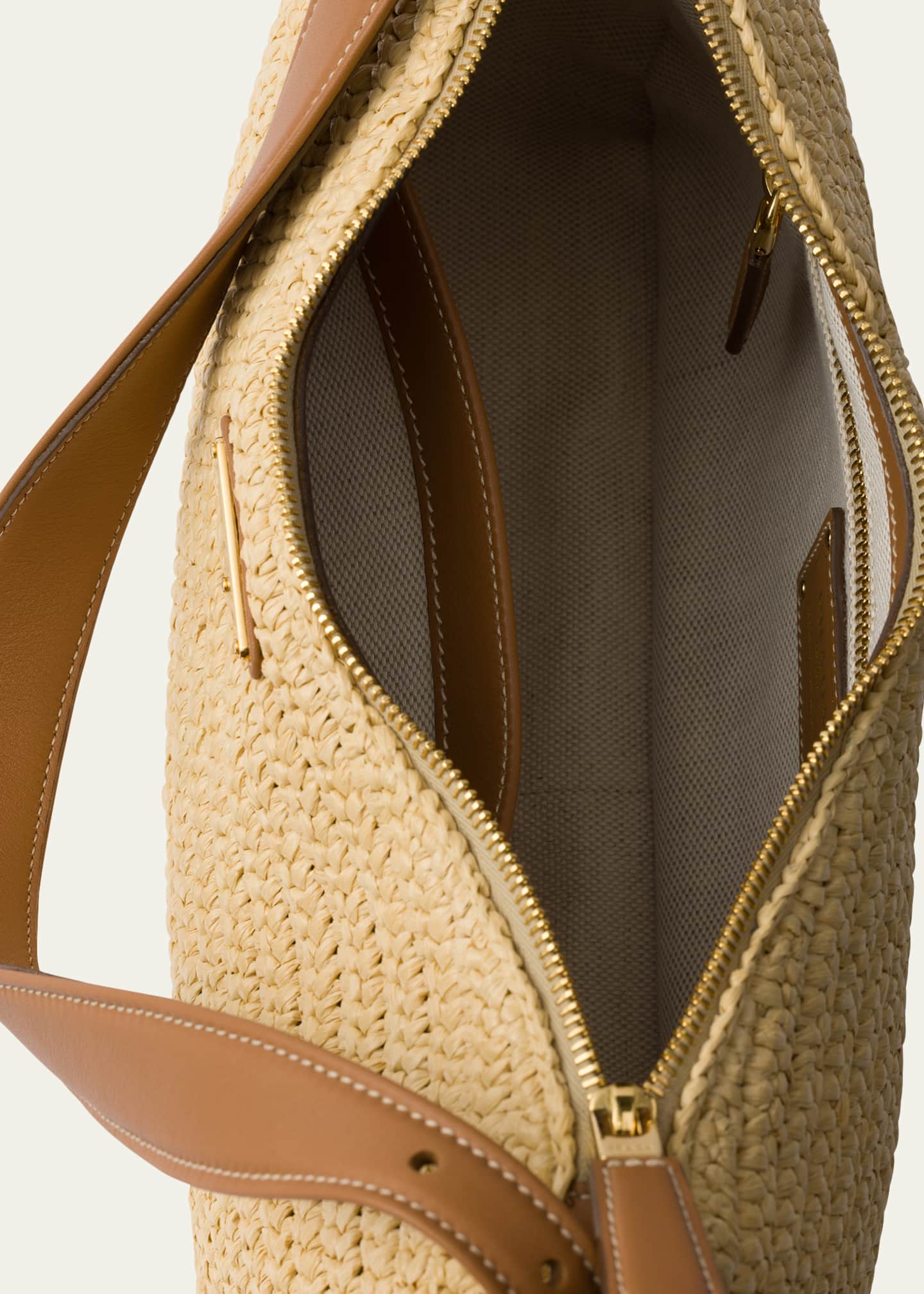 Prada Zip Crochet Shoulder Bag - Bergdorf Goodman
