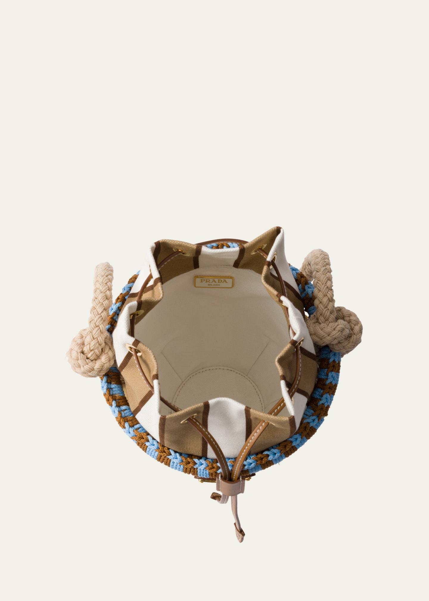 Prada Basket Rope Rattan Bucket Bag - Bergdorf Goodman