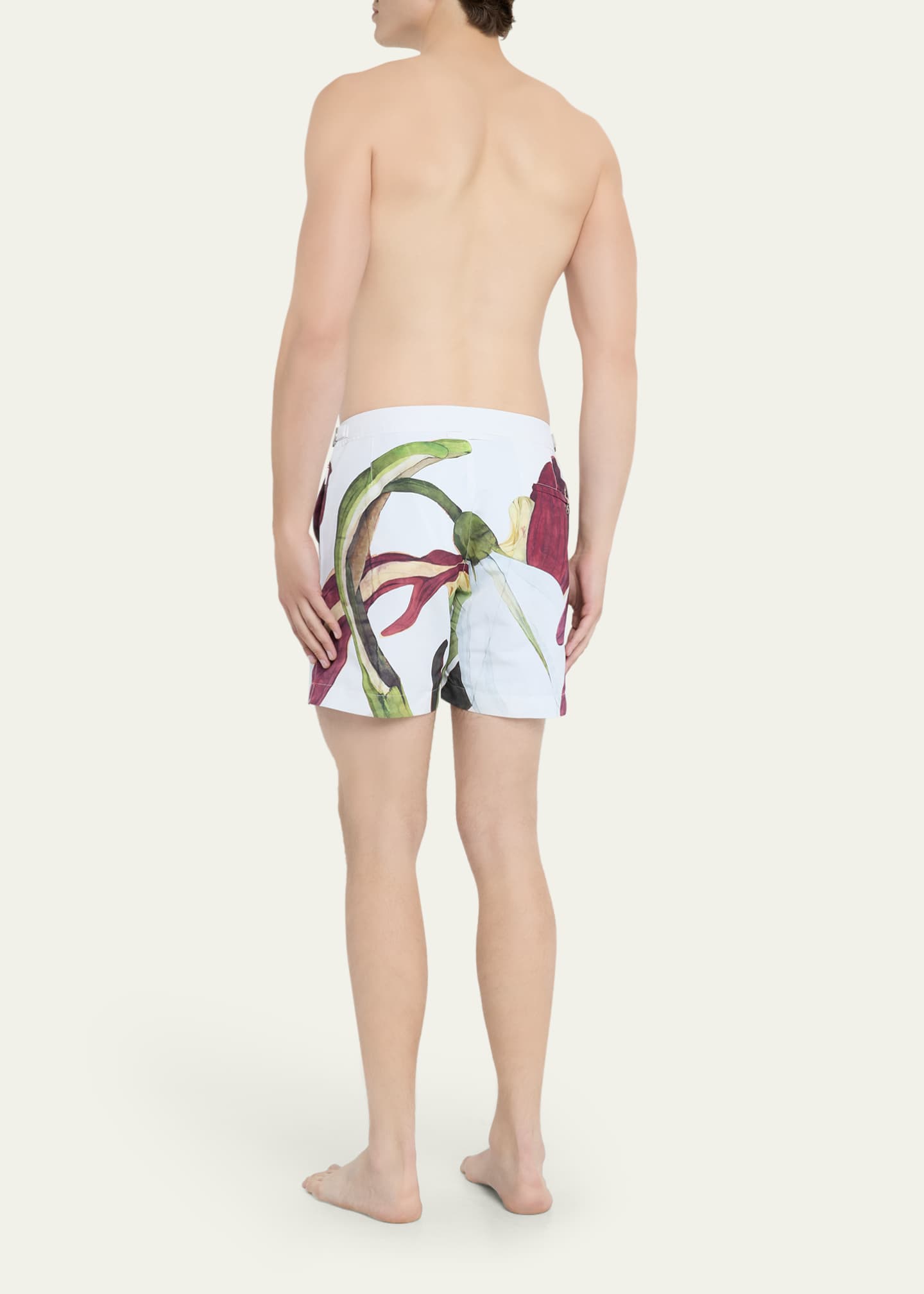 Orlebar Brown Men's Orchid Print Swim Shorts, 6