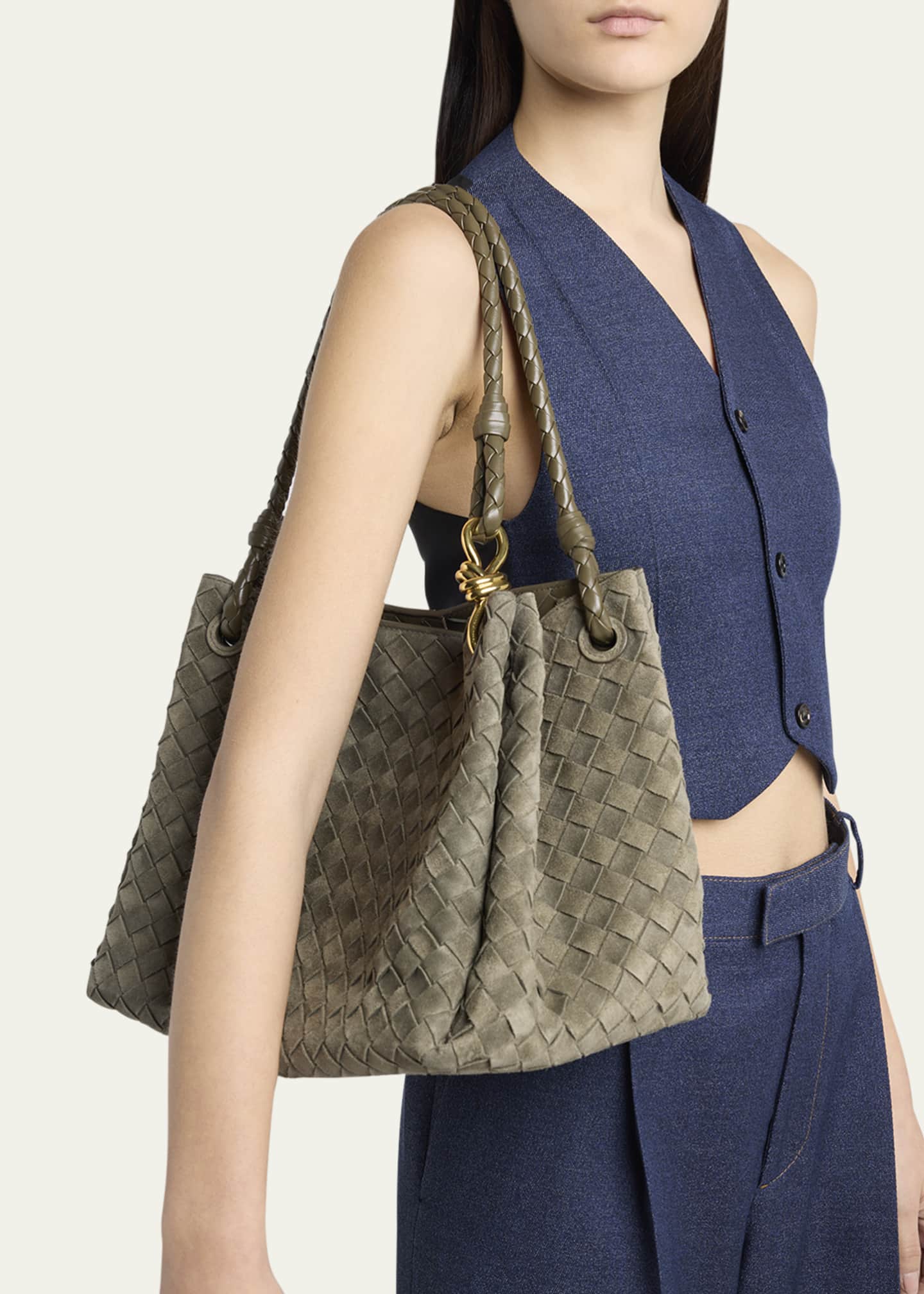 Bottega Veneta Large Parachute Suede Shoulder Bag - Bergdorf
