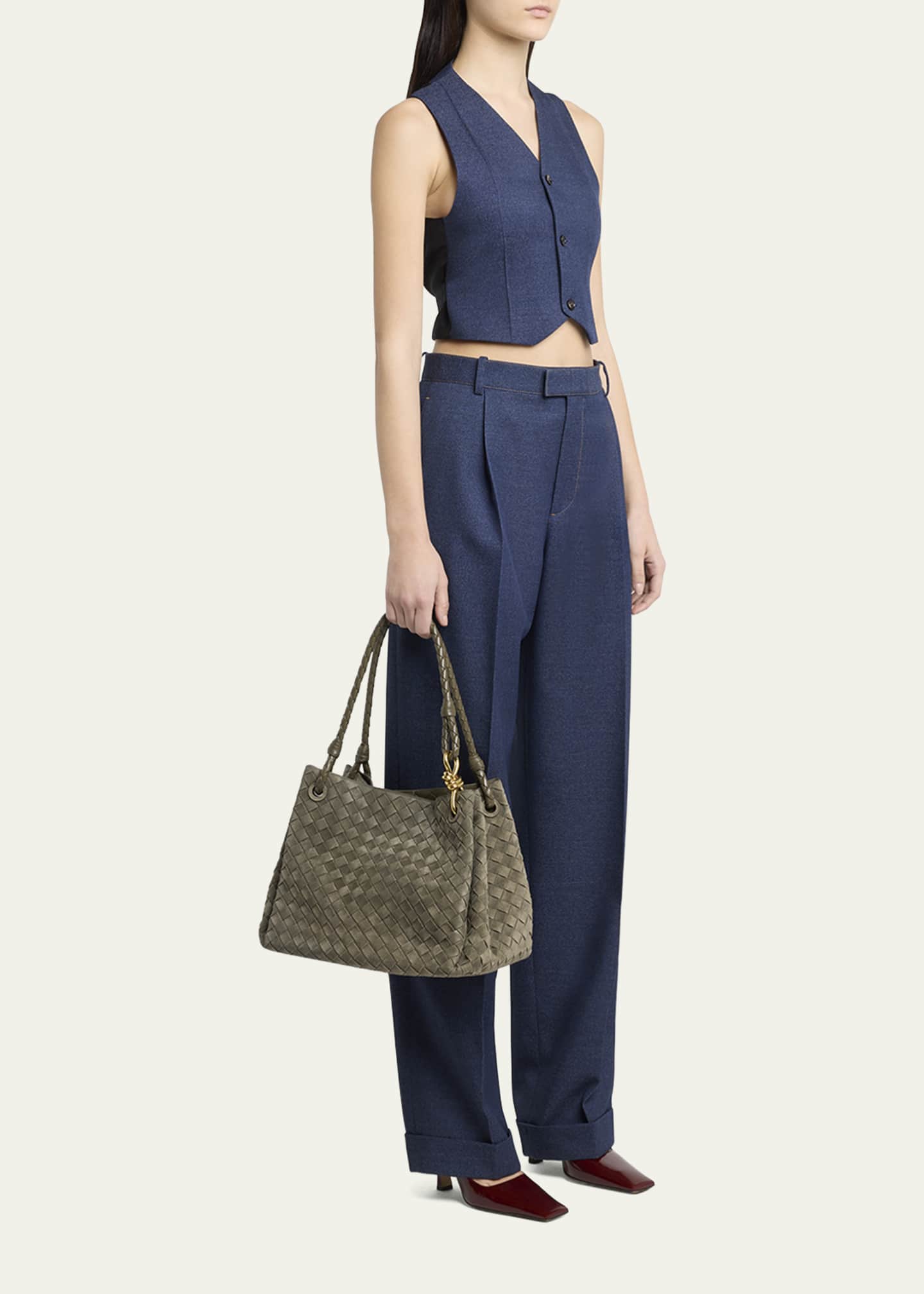 Bottega Veneta Large Parachute Suede Shoulder Bag - Bergdorf