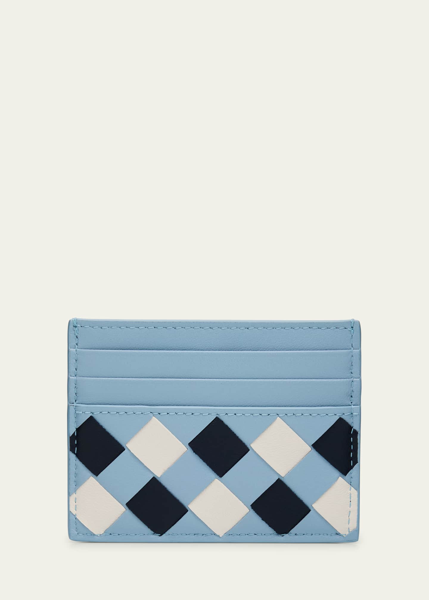 Bottega Veneta Vichy Leather Card Case Image 4 of 4
