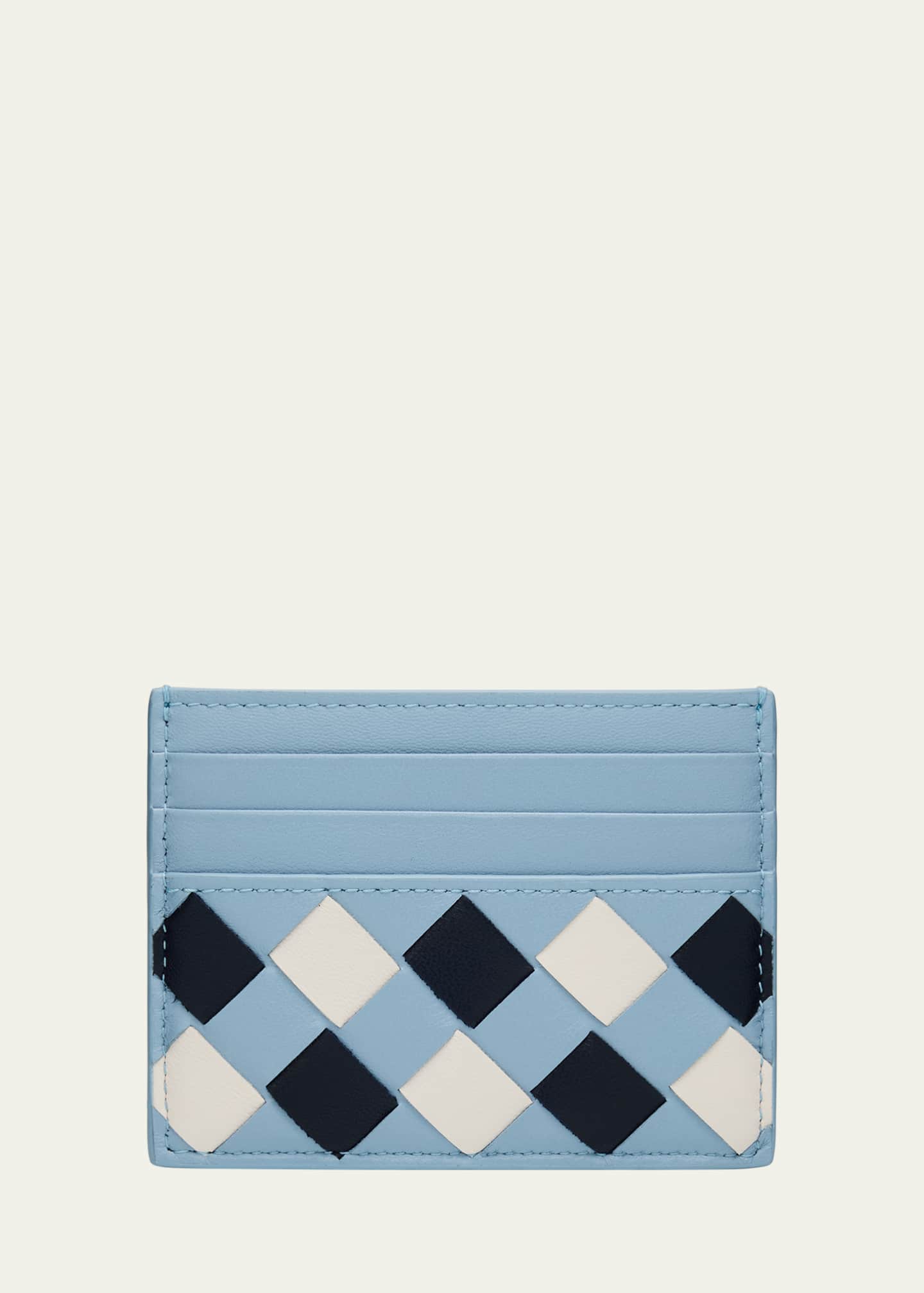 Bottega Veneta Vichy Leather Card Case Image 1 of 4