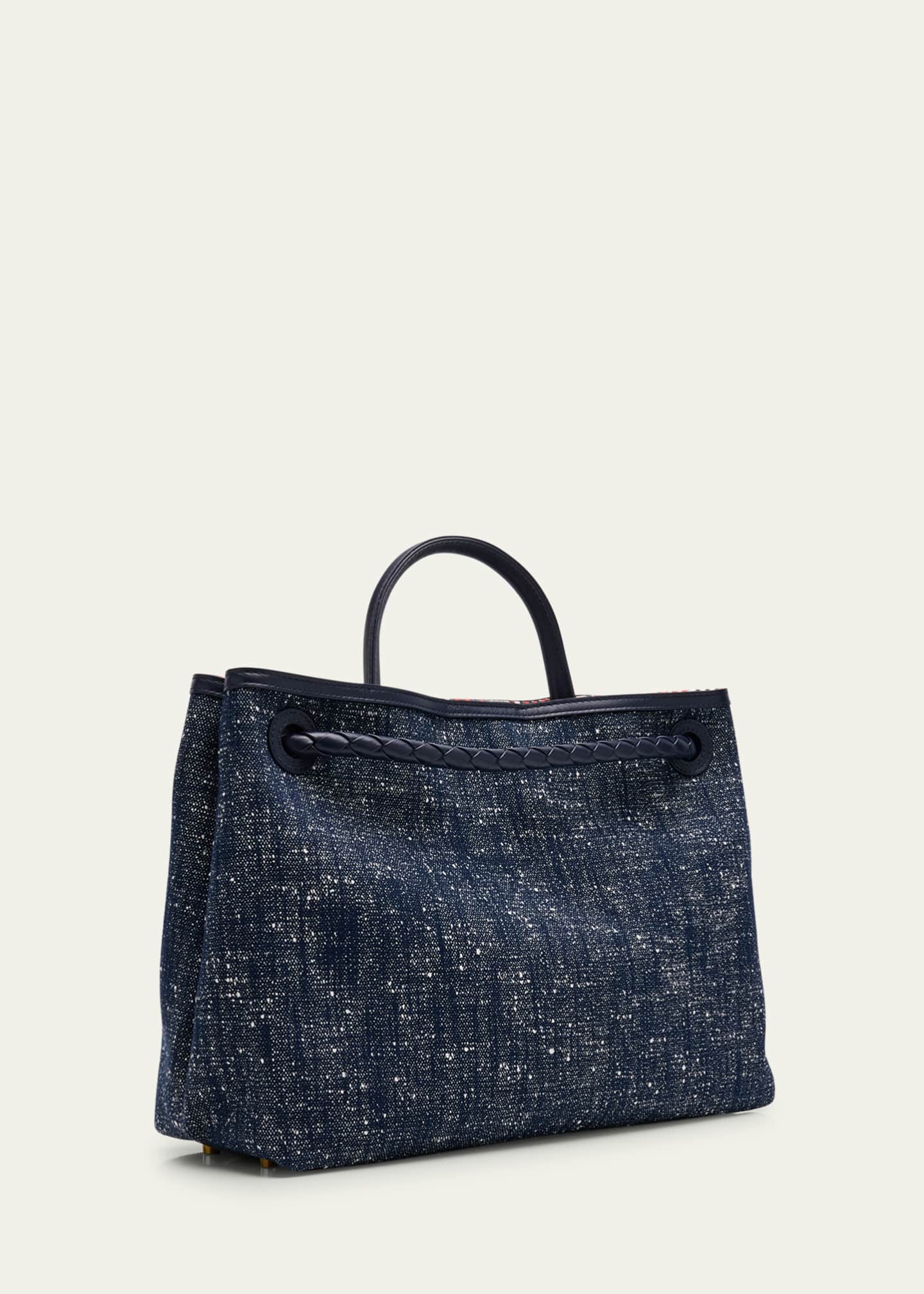 Bottega Veneta Andiamo Medium Boucle Denim Tote Bag - Bergdorf Goodman