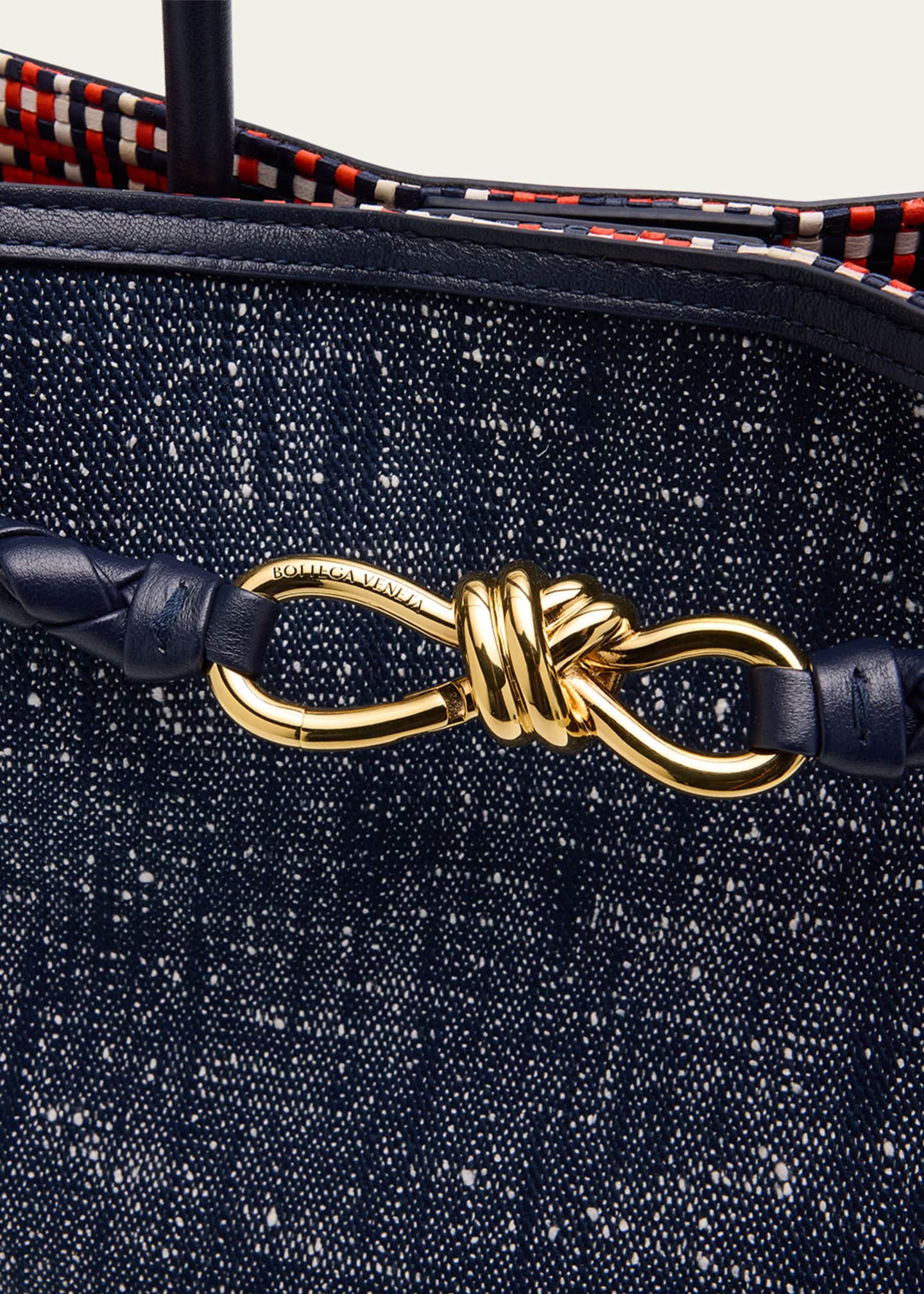 Bottega Veneta Andiamo Medium Boucle Denim Tote Bag - Bergdorf Goodman