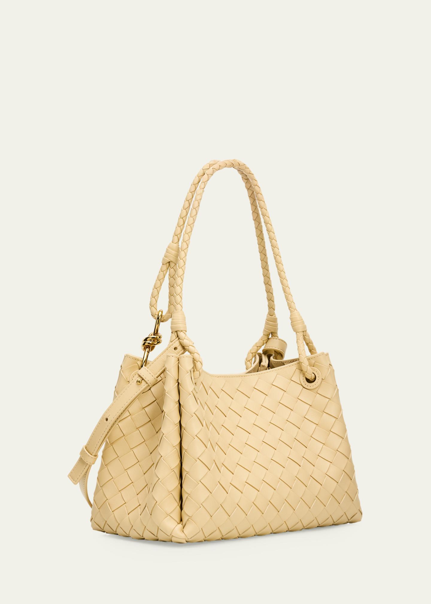 Bottega Veneta Parachute Medium Nappa Leather Shoulder Bag