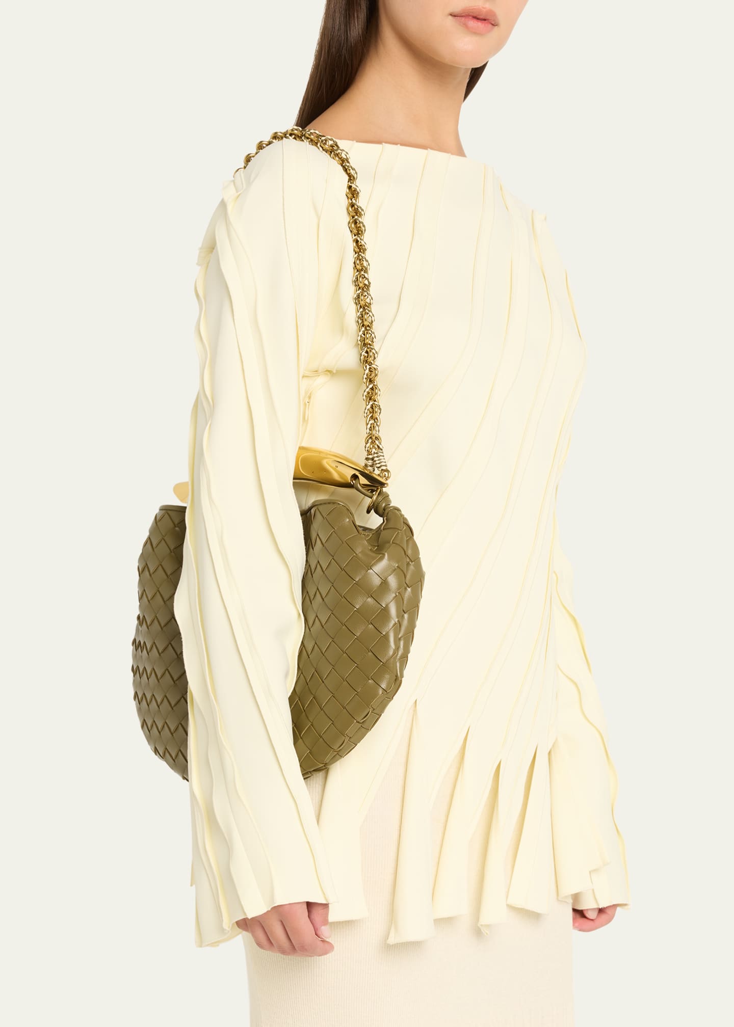 Sardine Small Nappa Leather Top-Handle Bag