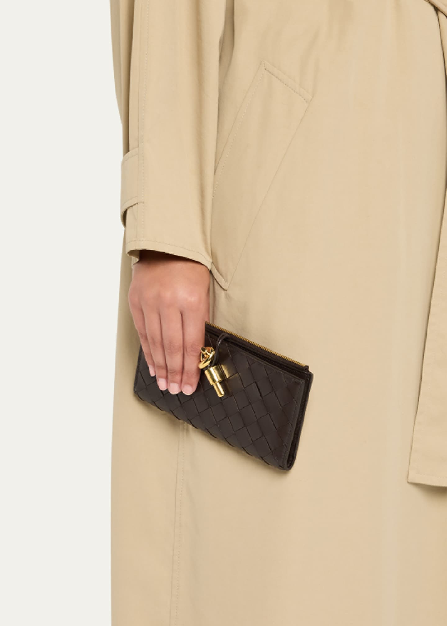 Bottega Veneta Andiamo Leather Long Wallet Image 2 of 4