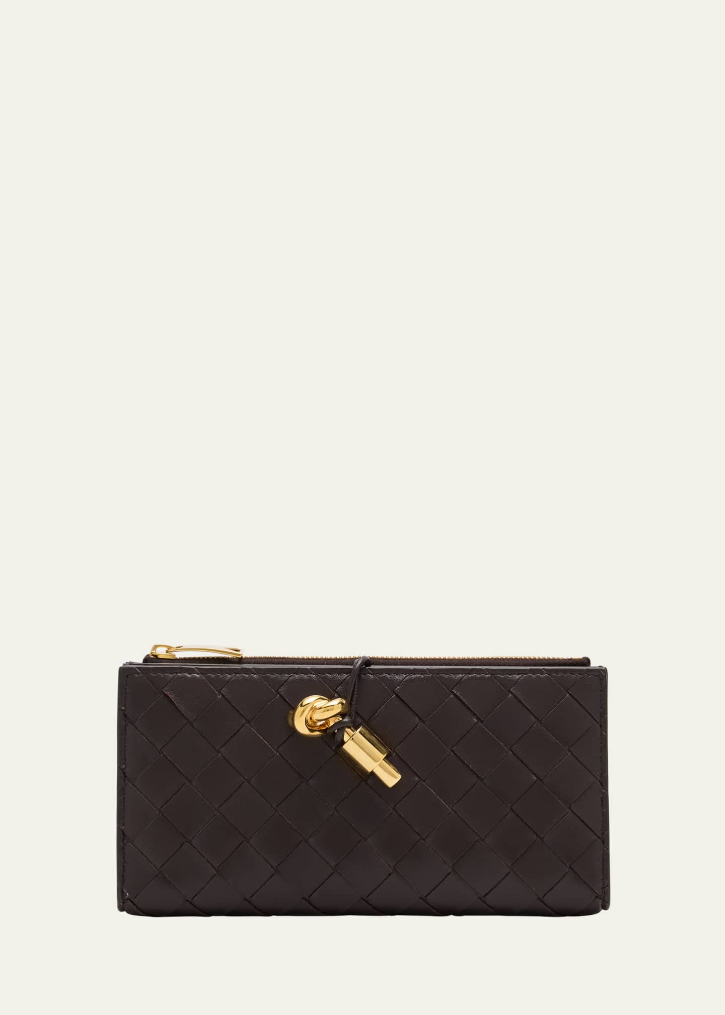 Bottega Veneta Andiamo Leather Long Wallet Image 1 of 4