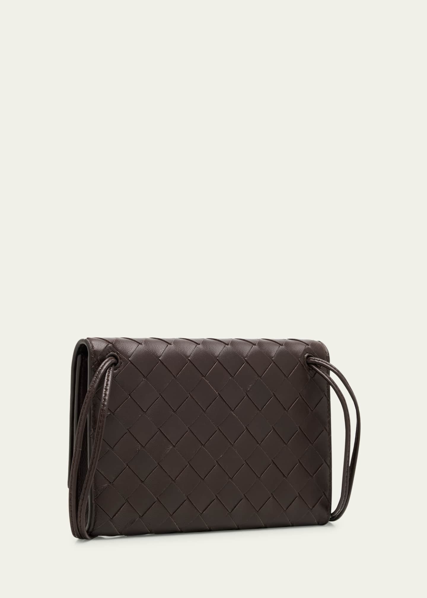 Bottega Veneta Andiamo Metallic Leather Pouch Bag Image 3 of 6