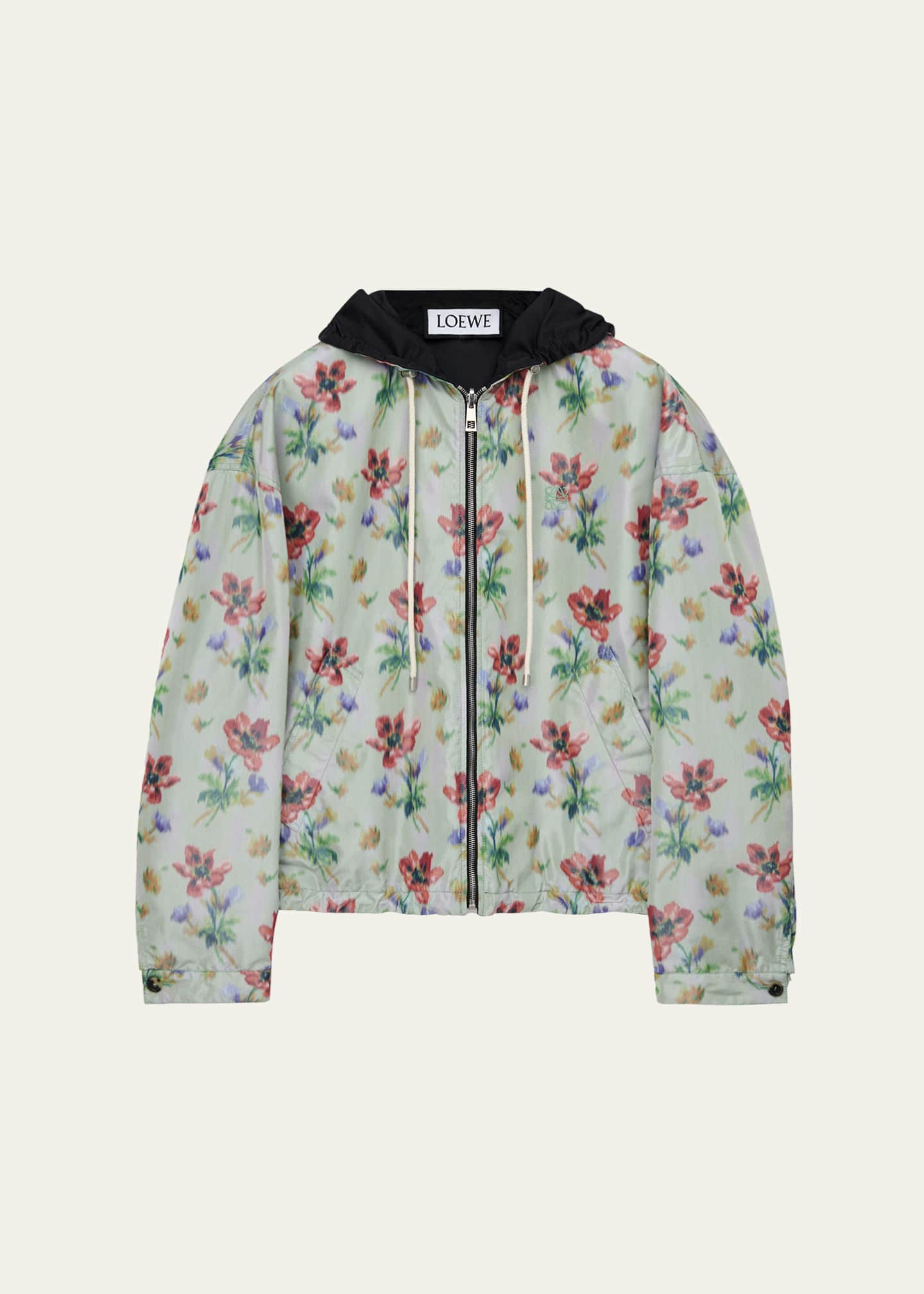 Loewe Men's Reversible Floral-Print Windbreaker