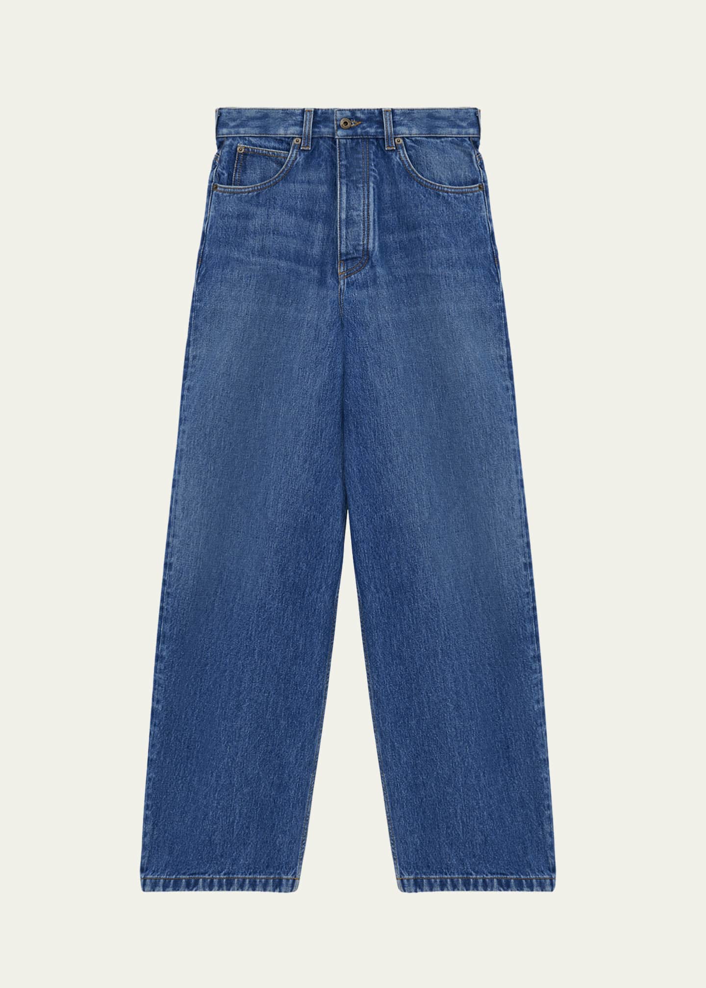 Loewe Men's Straight Fit Cropped Jeans Image 1 of 4