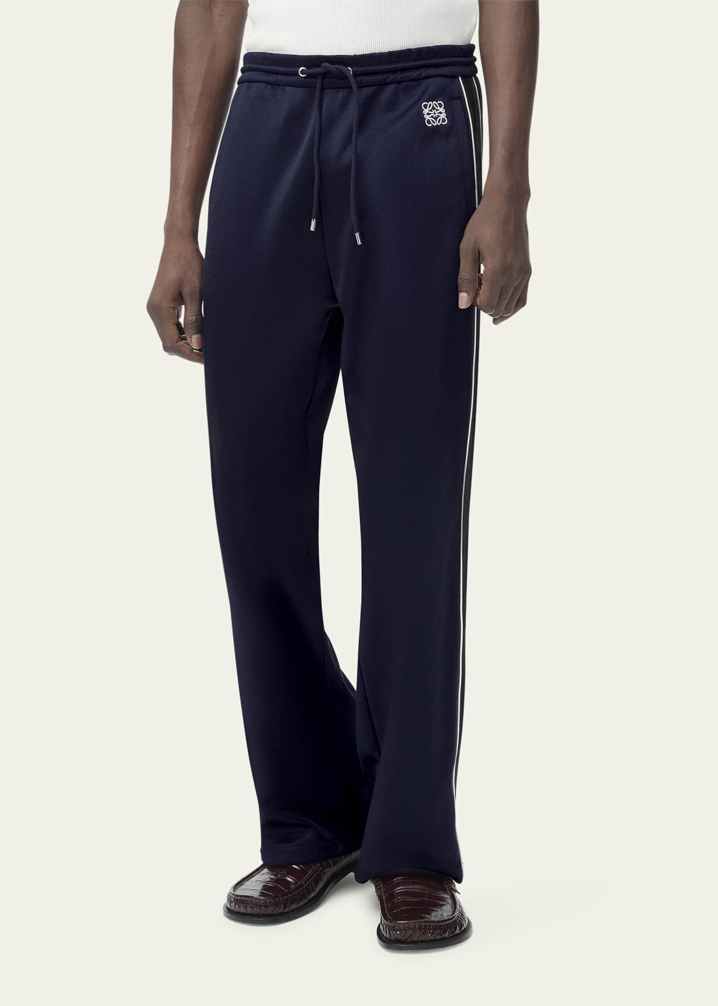 Loewe Men's Navy Technical Jersey Tracksuit Pants Image 2 of 3