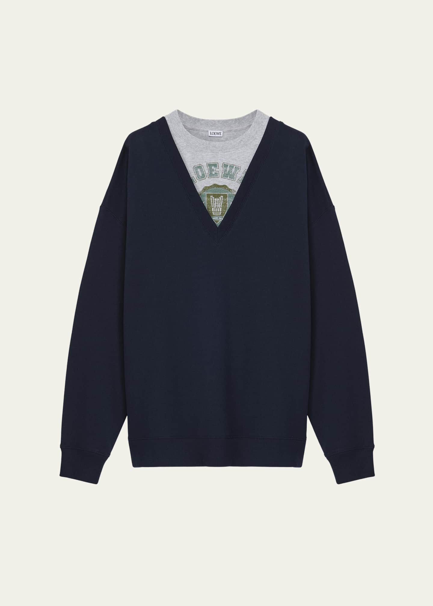LOEWE☆スウェット 21AW☆新作☆【ロエベ 】刺繍スウェットシャツ コットン偽物