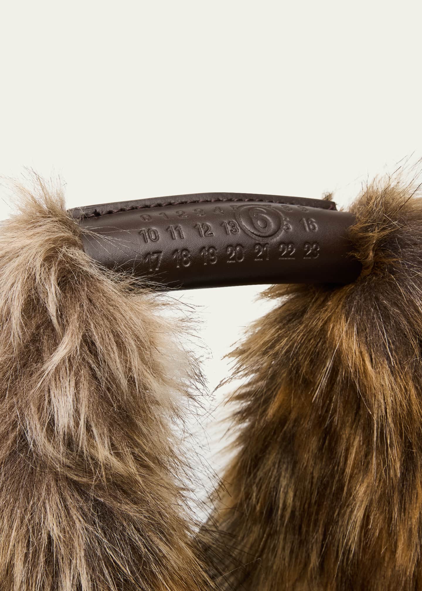 MM6 Maison Margiela Classic Japanese Faux Fur Shoulder Bag