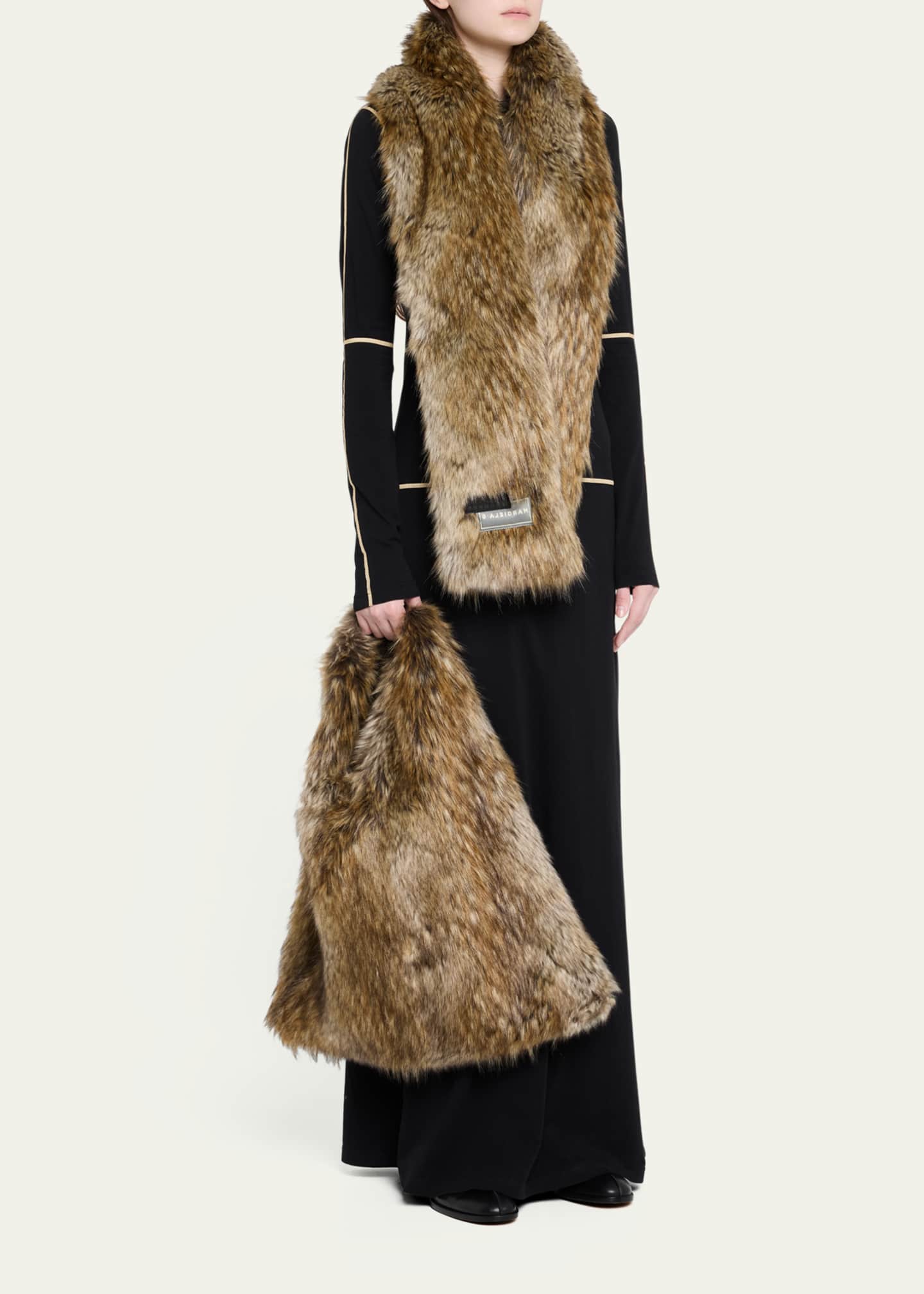 MM6 Maison Margiela Classic Japanese Faux Fur Shoulder Bag