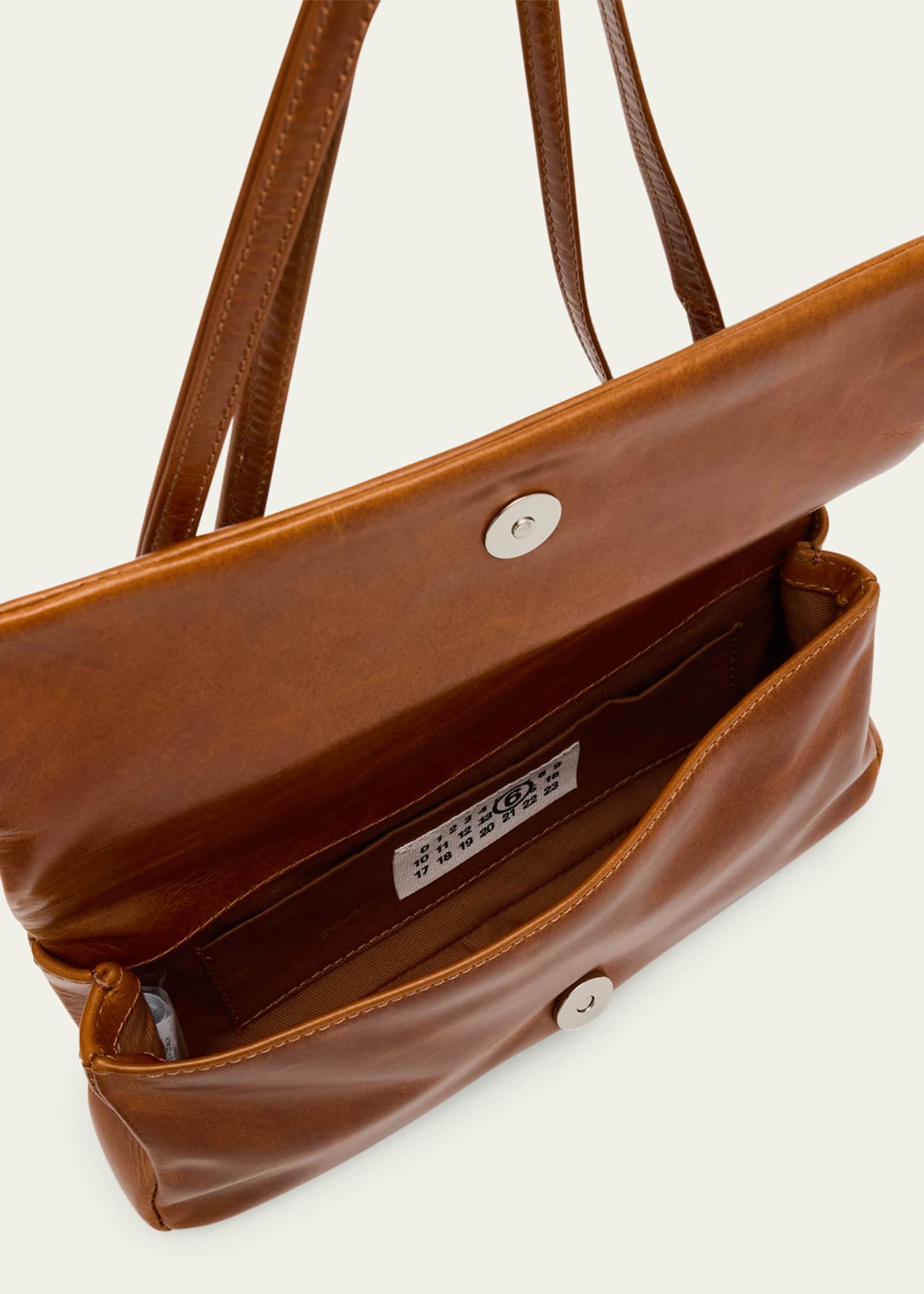 MM6 Maison Margiela Numeric Flap Leather Shoulder Bag - Bergdorf