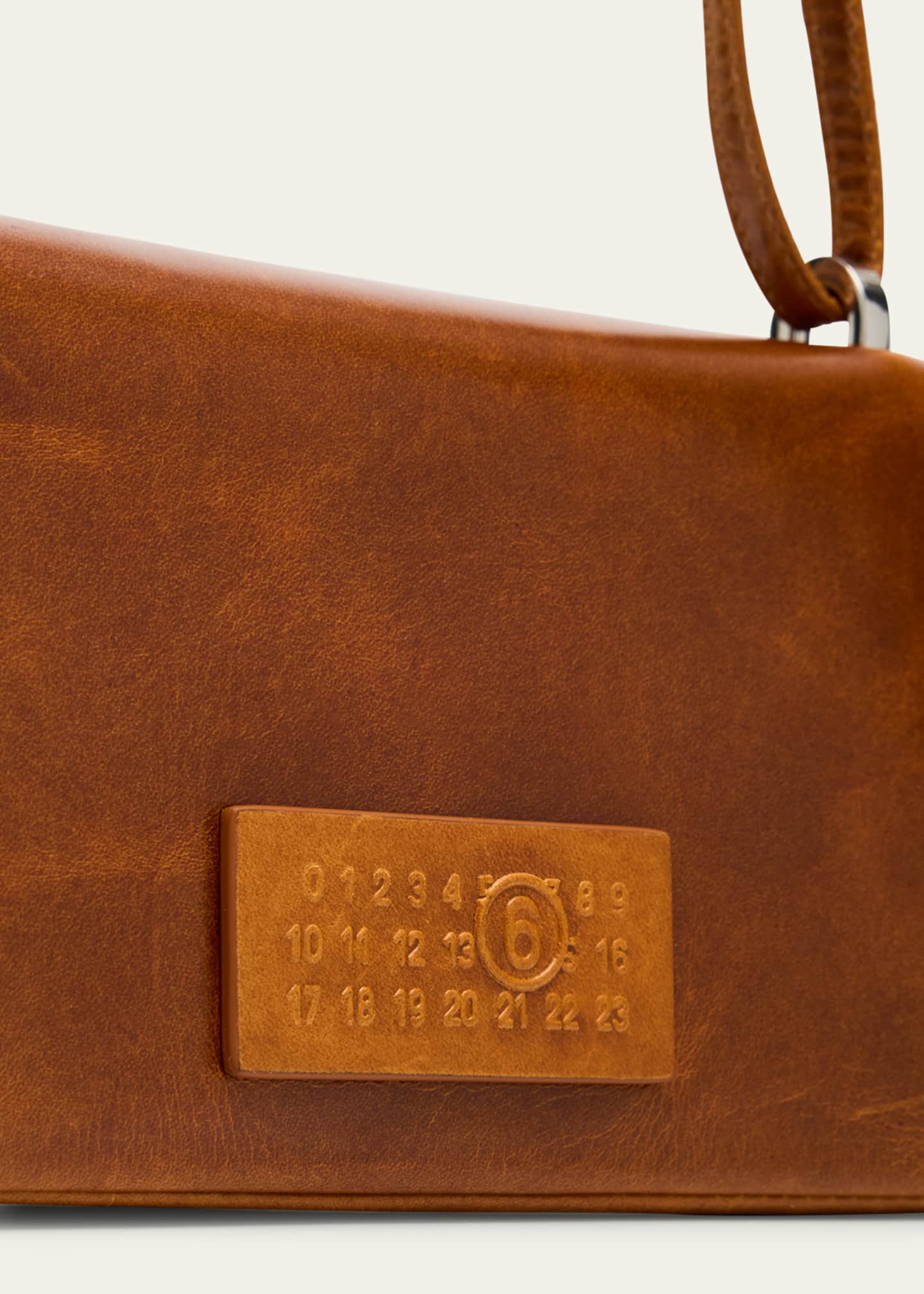 MM6 Maison Margiela Numeric Flap Leather Shoulder Bag - Bergdorf