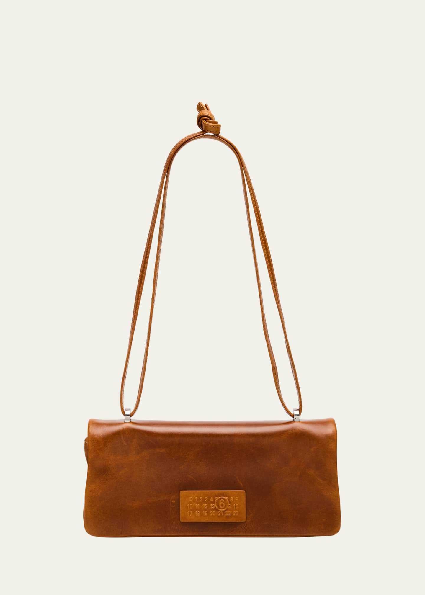 MM6 Maison Margiela Numeric Flap Leather Shoulder Bag - Bergdorf