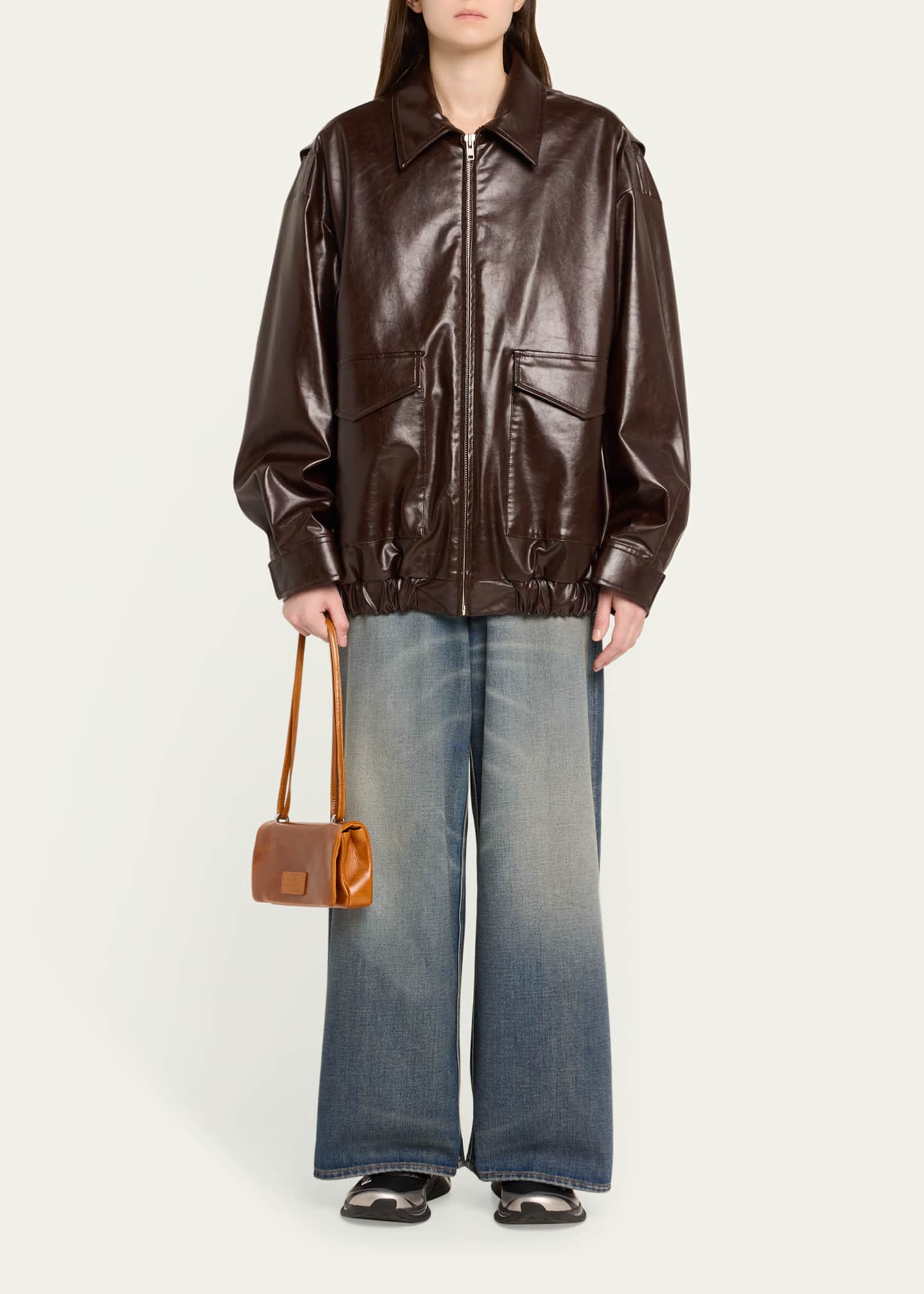 MM6 Maison Margiela Numeric Flap Leather Shoulder Bag - Bergdorf
