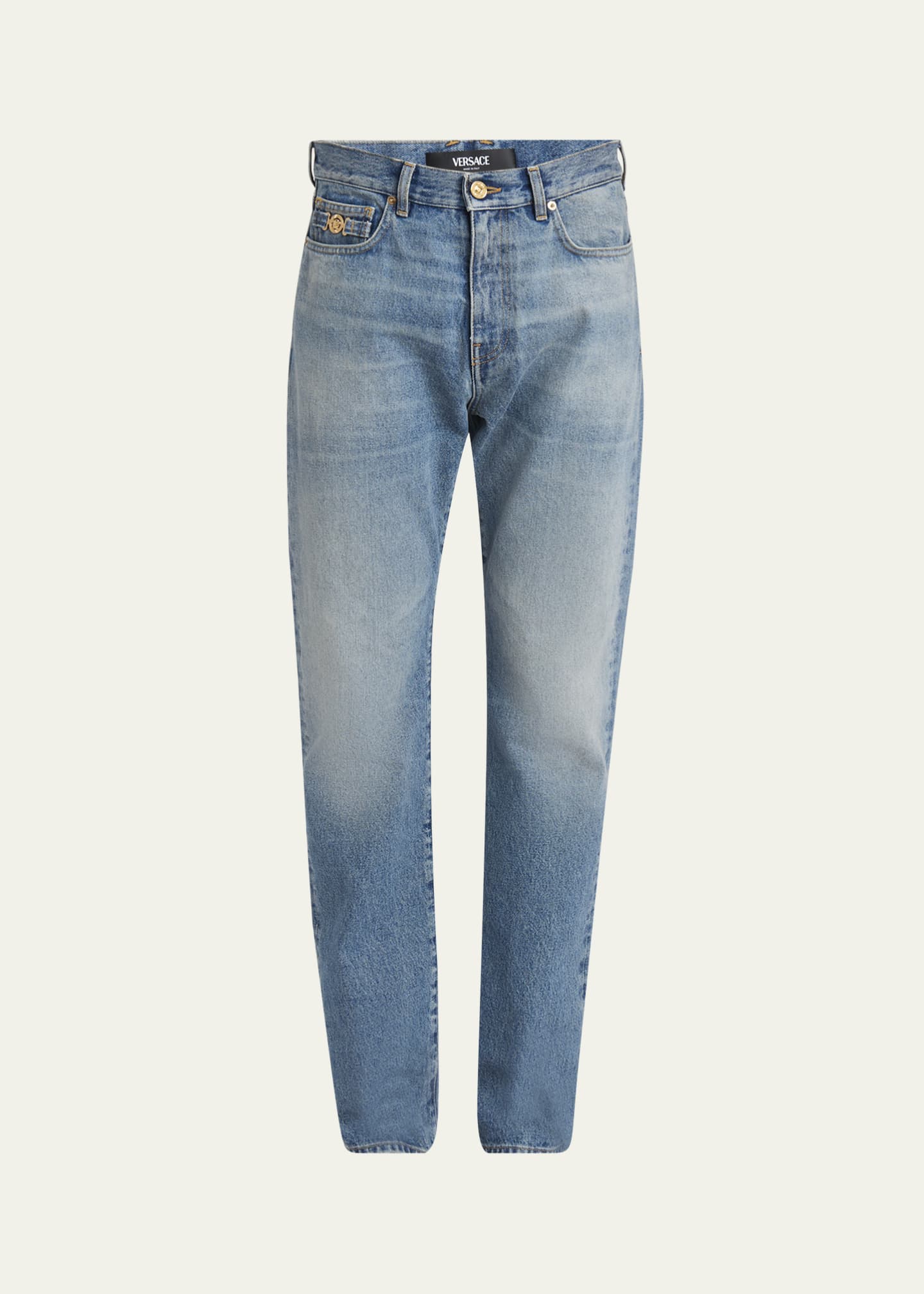 Versace Men's Medusa Straight-Leg Jeans Image 1 of 5