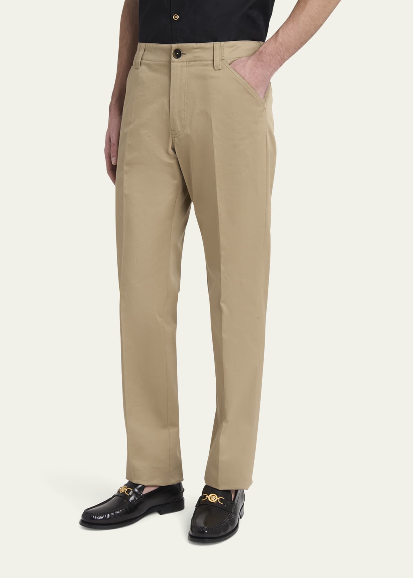 Versace Men's Medusa Slim Twill Trousers Image 4 of 5