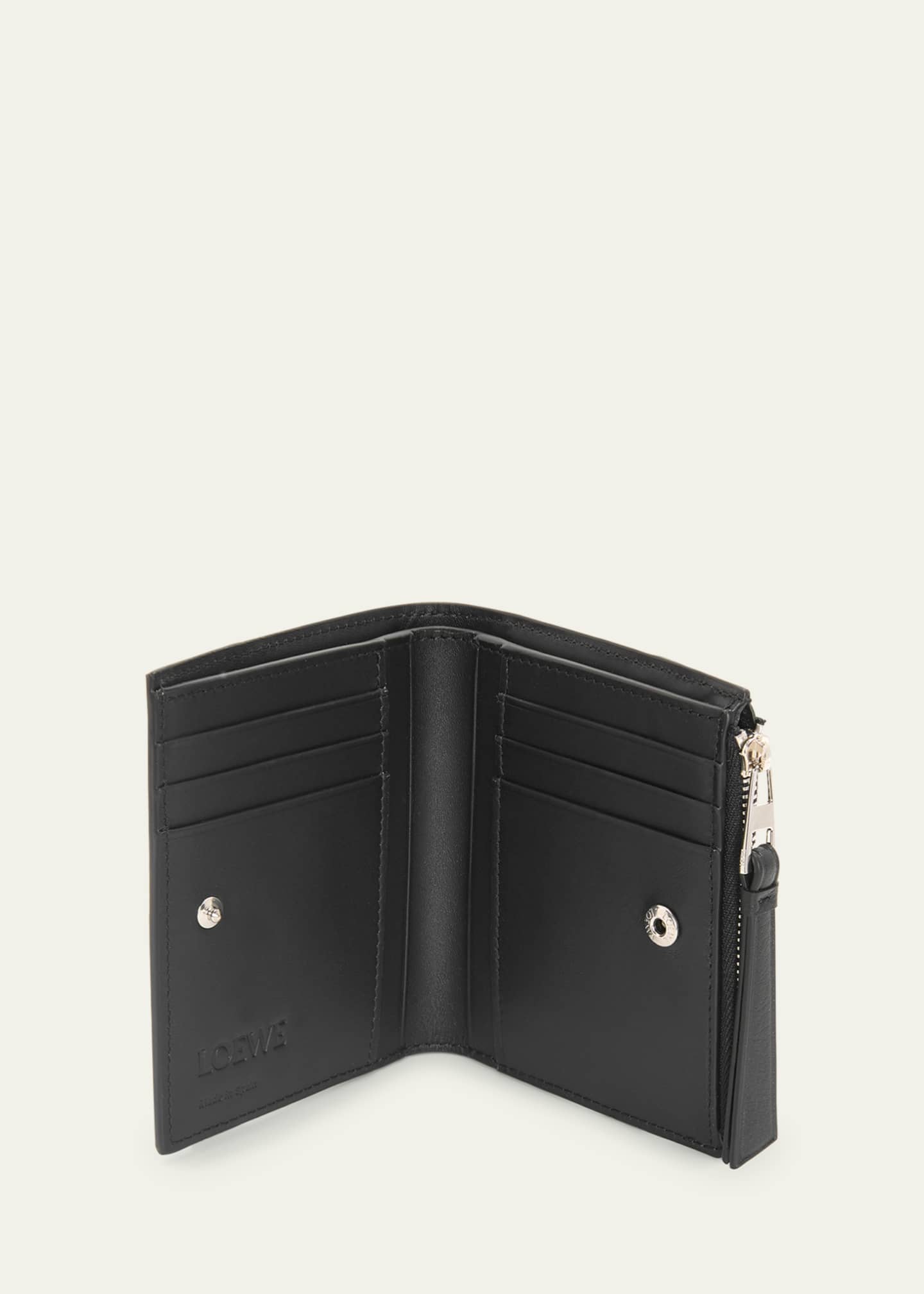超美品 LOEWE PUZZLE BI-FOLD WALLET ブラック ロエベ Loewe Men's Puzzle Slim Compact Calfskin Bifold Wallet - Bergdorf