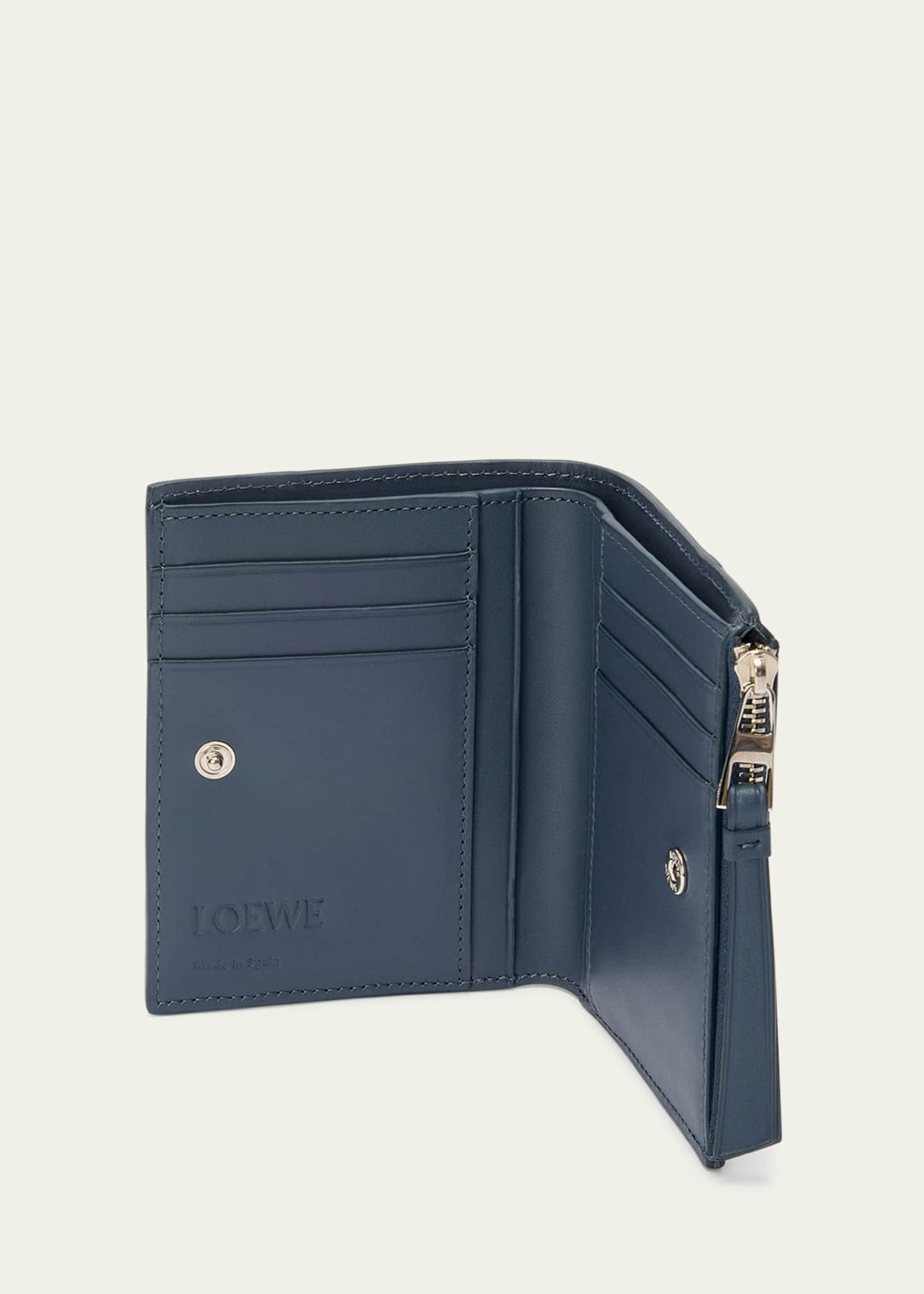 Loewe Men's Puzzle Slim Compact Calfskin Bifold Wallet Image 3 of 3