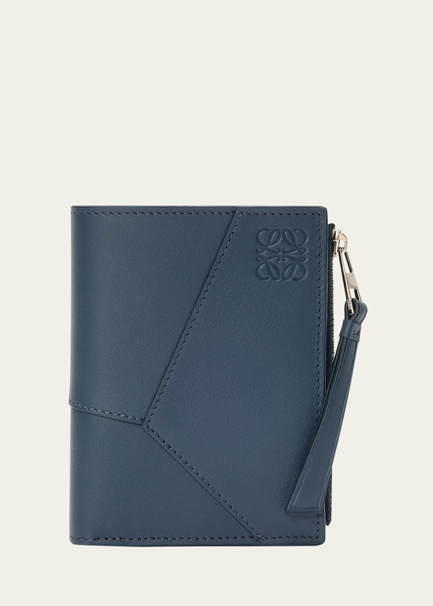 Loewe Men's Puzzle Slim Compact Calfskin Bifold Wallet Image 1 of 3