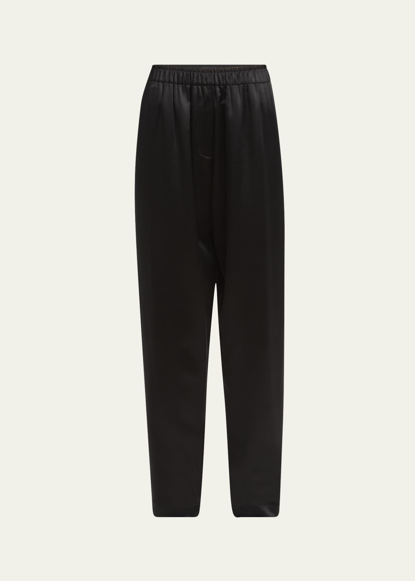 Giorgio Armani Pull-On Silk Trousers - Bergdorf Goodman