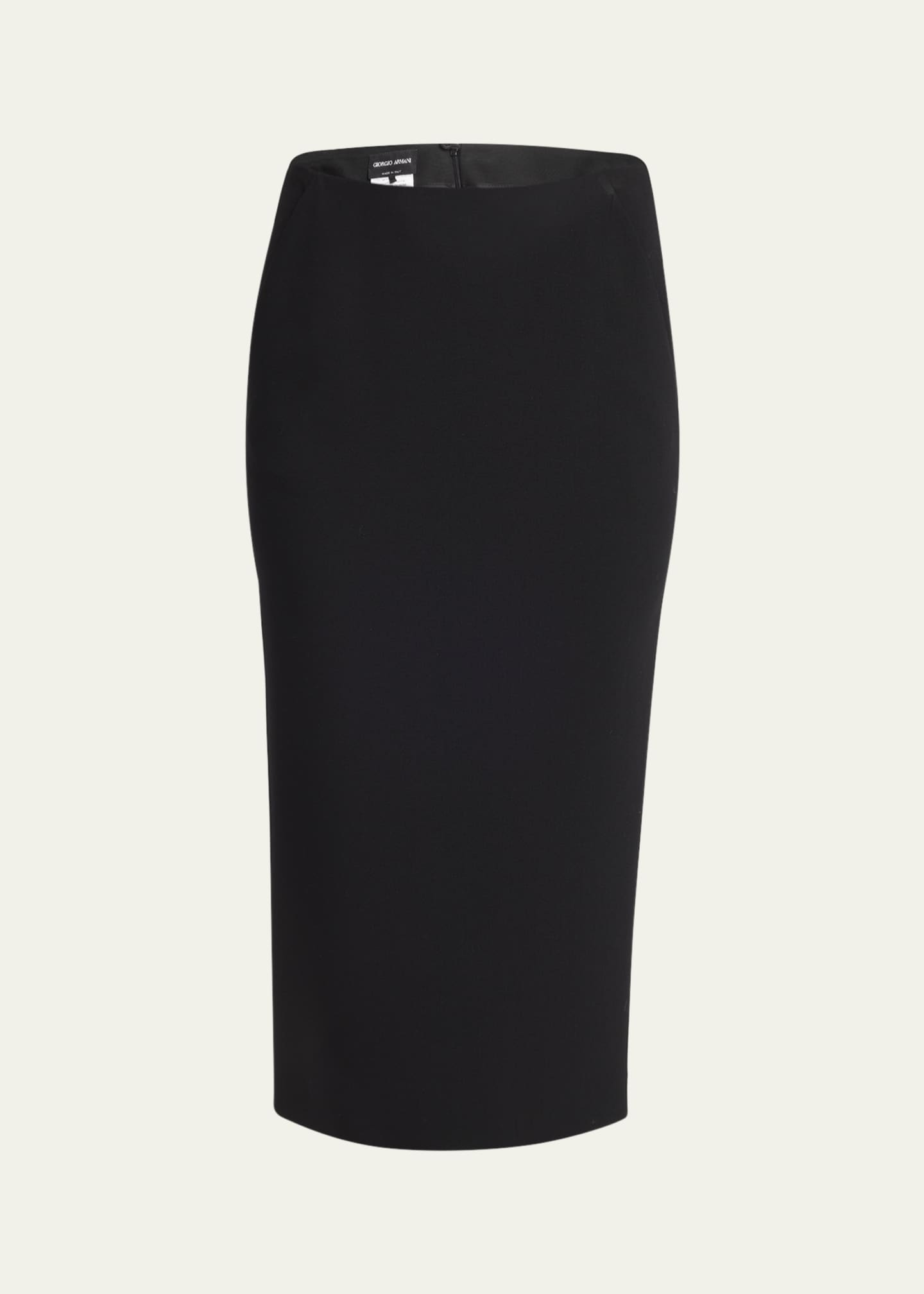 Giorgio Armani Stretch-Wool Pencil Skirt Image 1 of 5