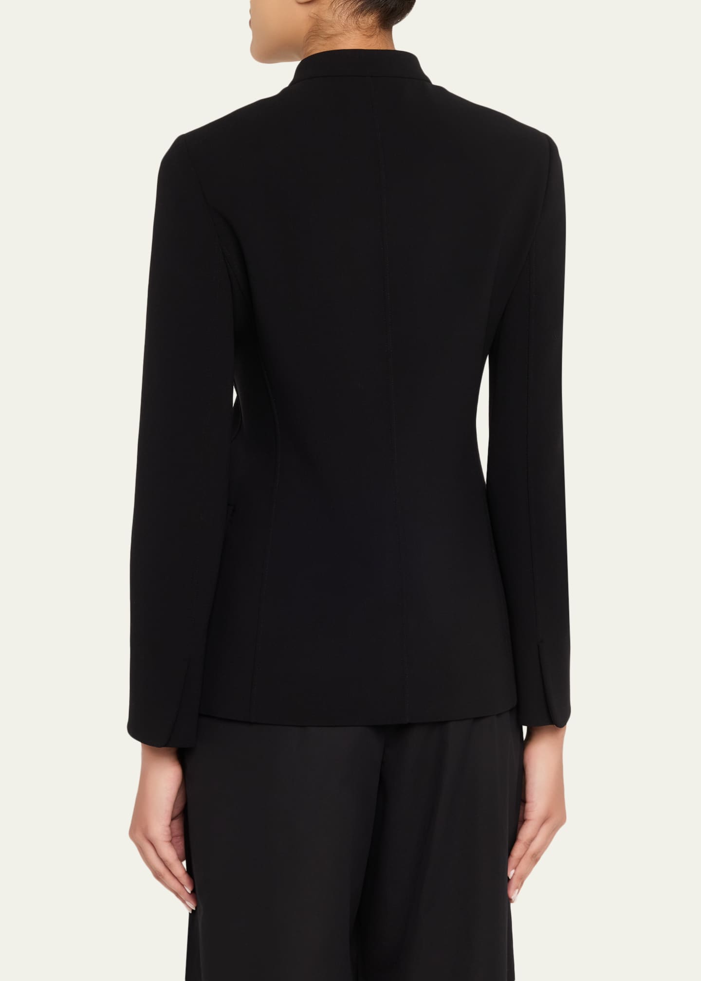 GIORGIO ARMANI　【ky】 Giorgio Armani Stretch Wool Crepe Double-Breasted Blazer