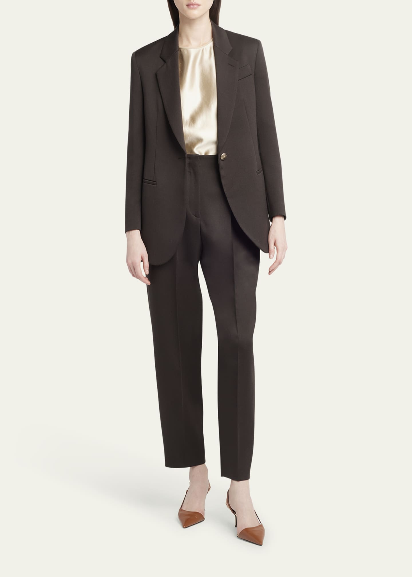 Giorgio Armani Virgin Wool Single-Breasted Blazer Image 2 of 5