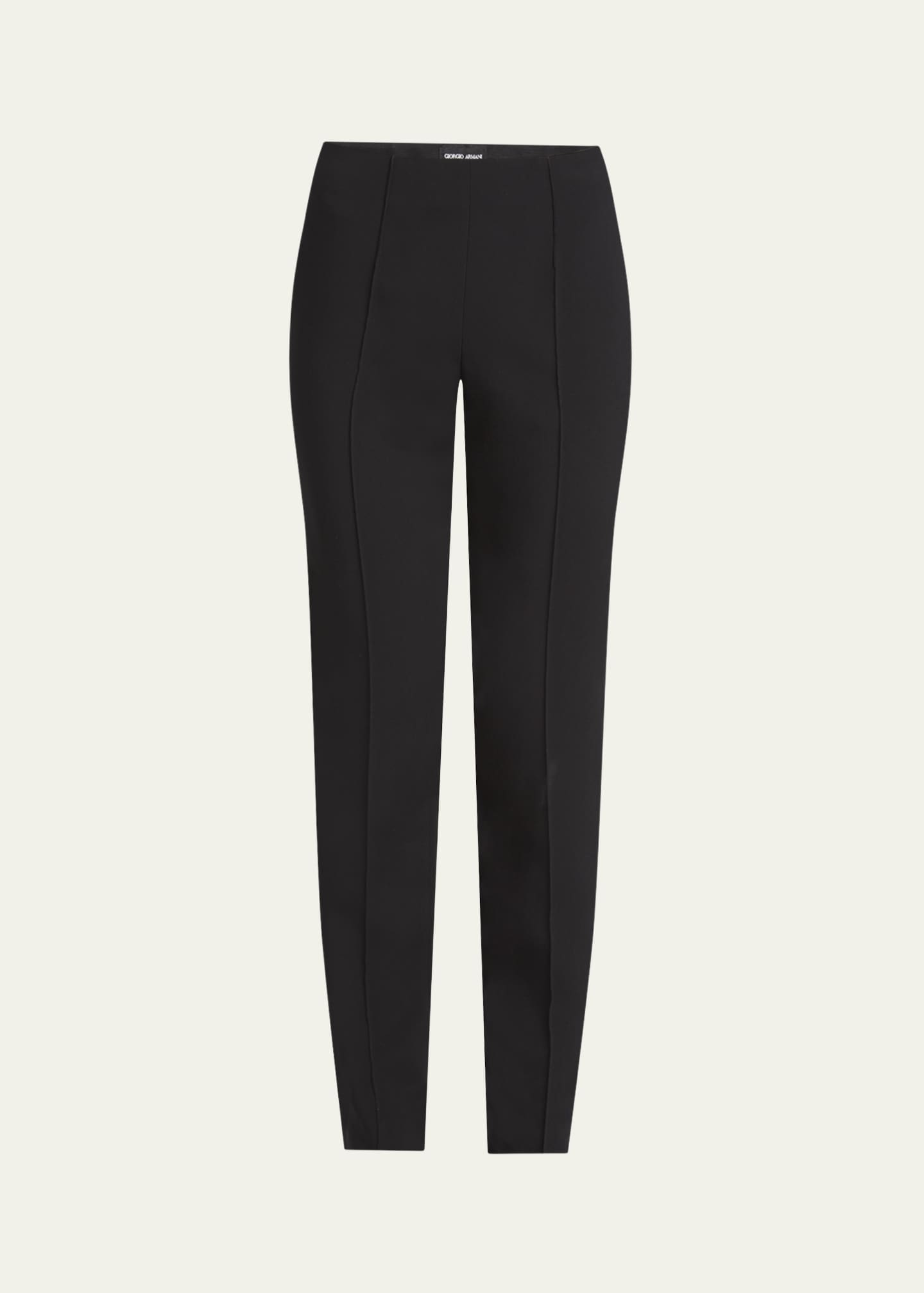 Giorgio Armani Pintuck Slim-Leg Cady Trousers Image 1 of 5