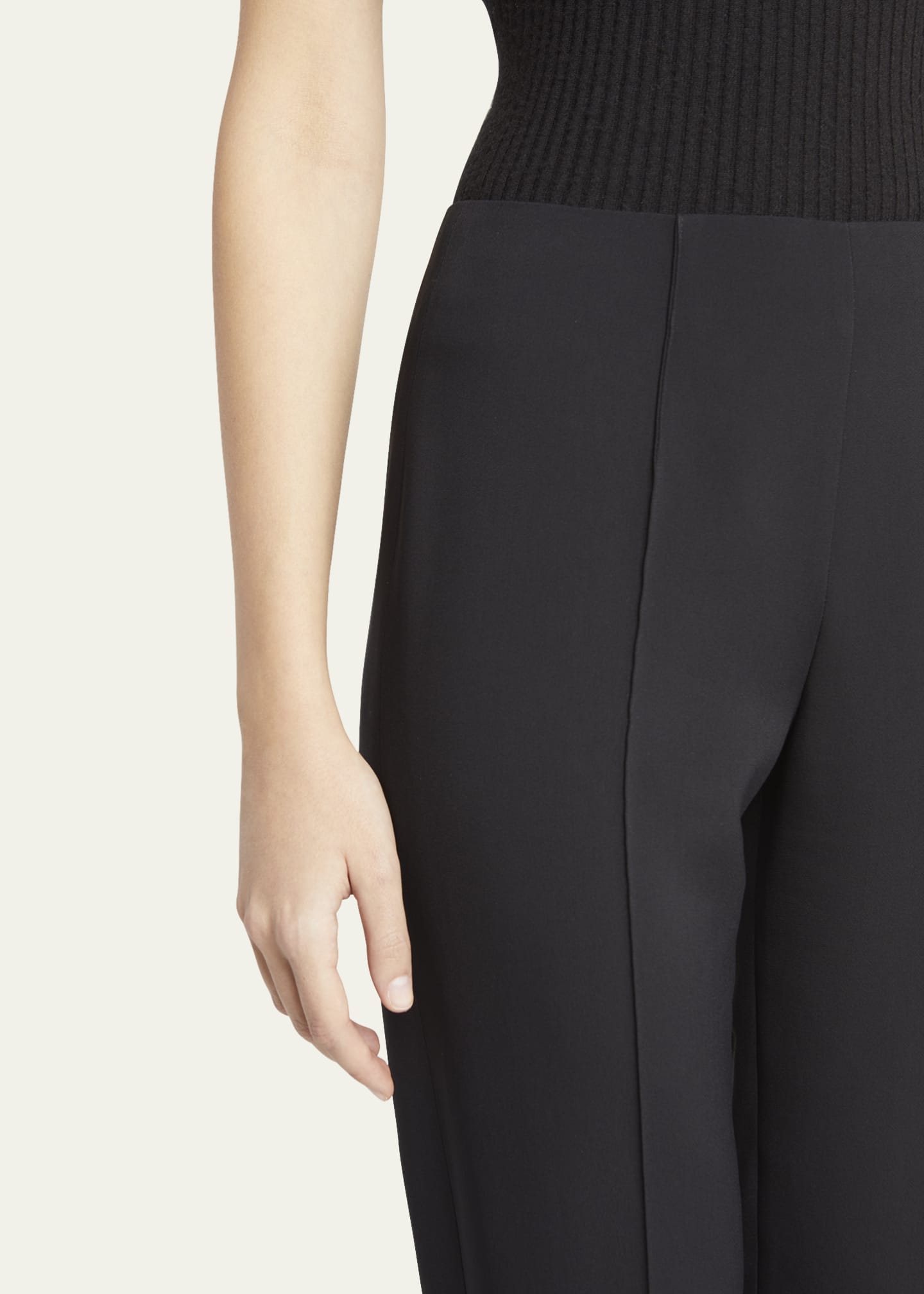 Giorgio Armani Pintuck Slim-Leg Cady Trousers Image 5 of 5