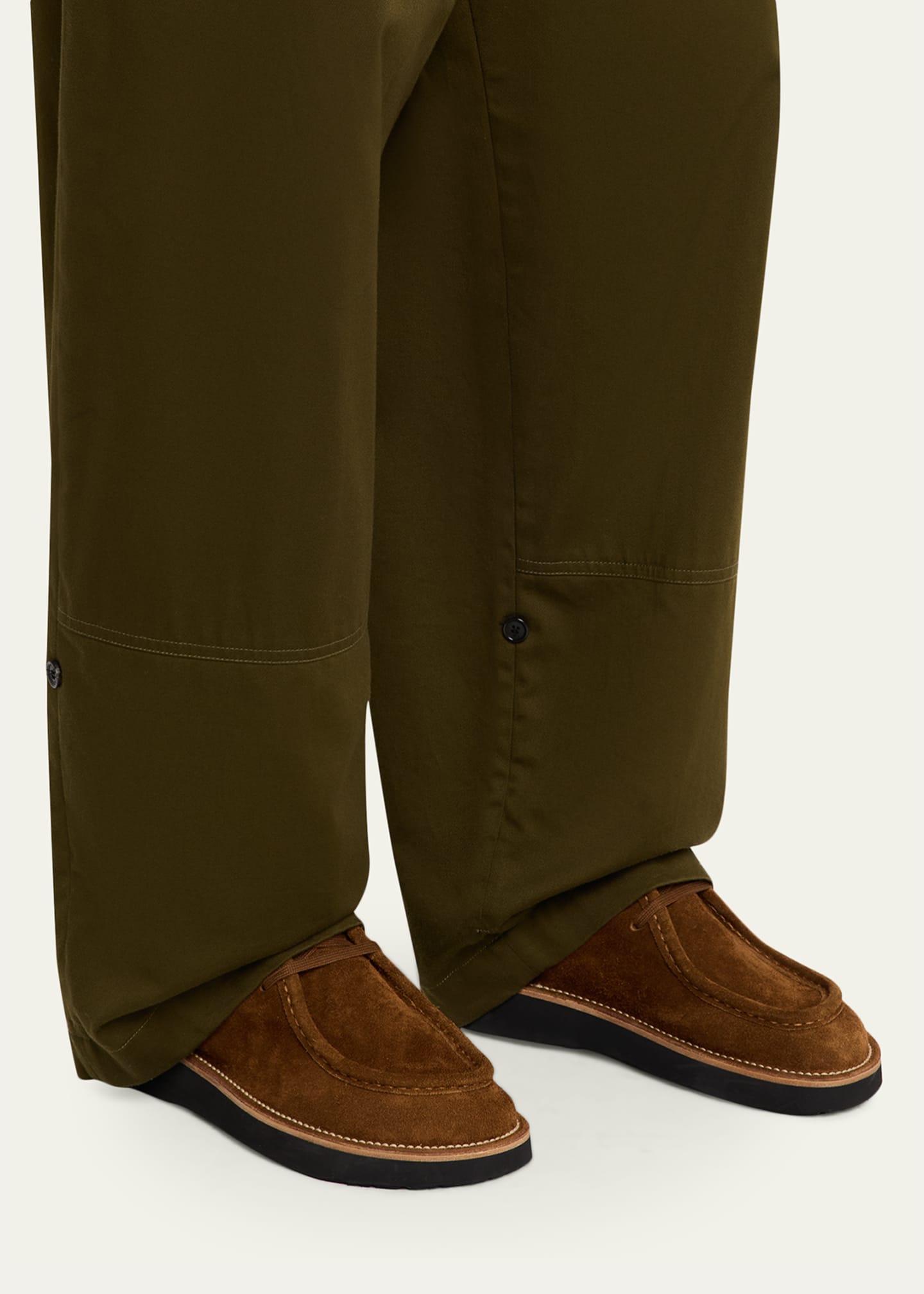 Loewe Faro Suede Lace-Up Derby Shoes - Bergdorf Goodman